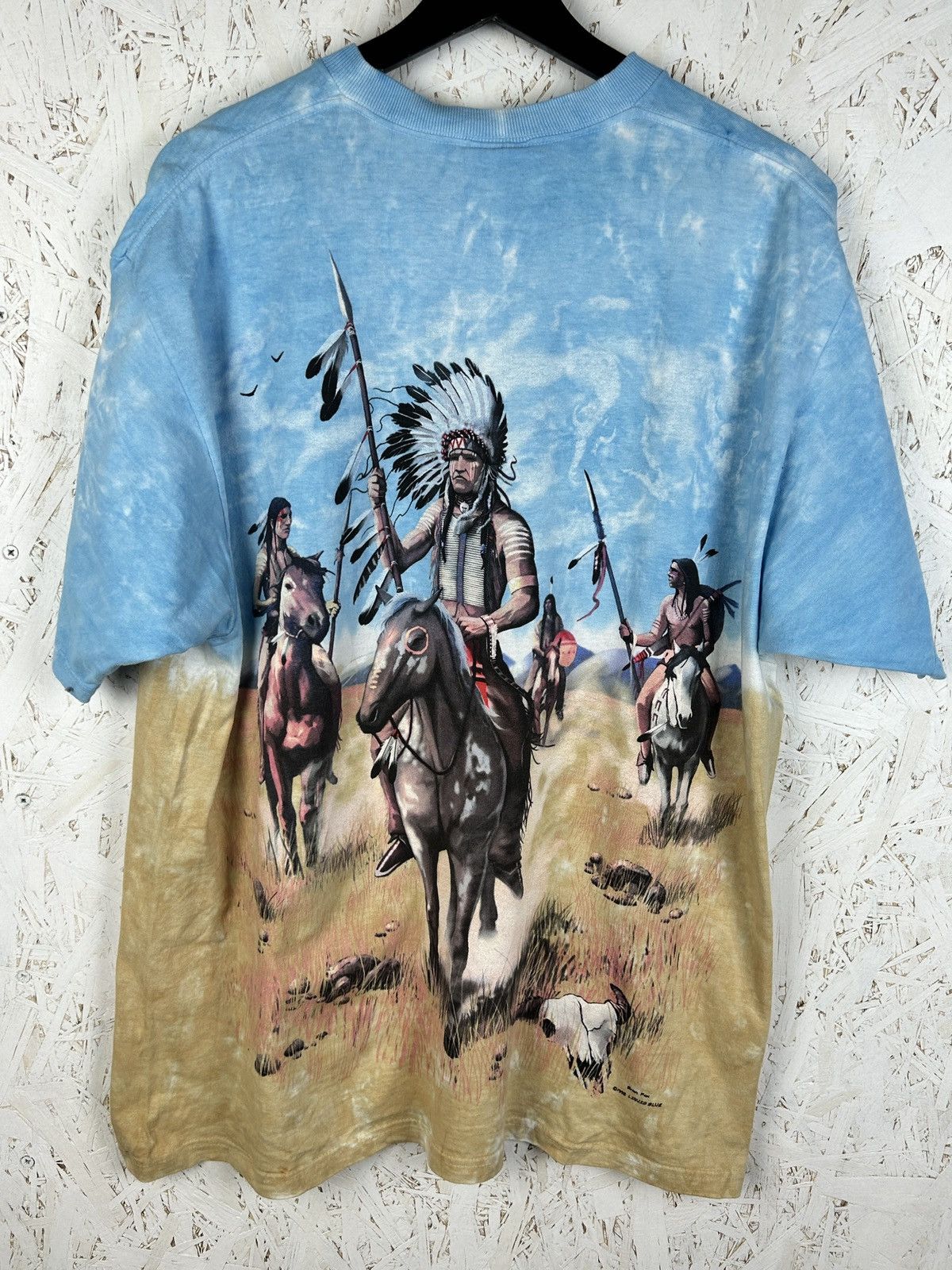 Liquid Blue 90s Vintage Liquid Blue 1998 Brian Fox Indian AOP Art Tee L Size US L / EU 52-54 / 3 - 5 Thumbnail