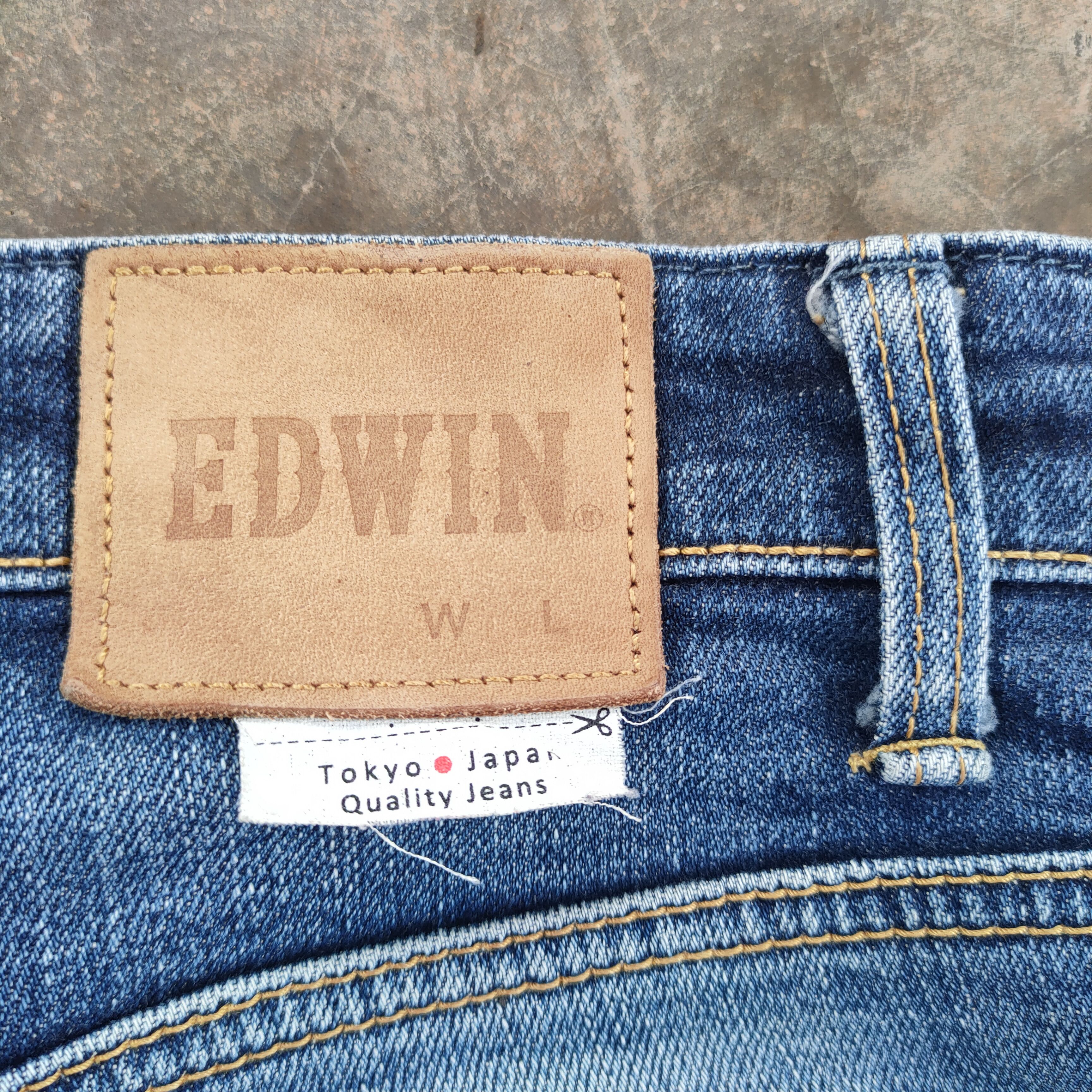 Edwin × Jean × Vintage VINTAGE EDWIN FADED RIPPED JEANS DENIM PANTS Size US 30 / EU 46 - 14 Thumbnail