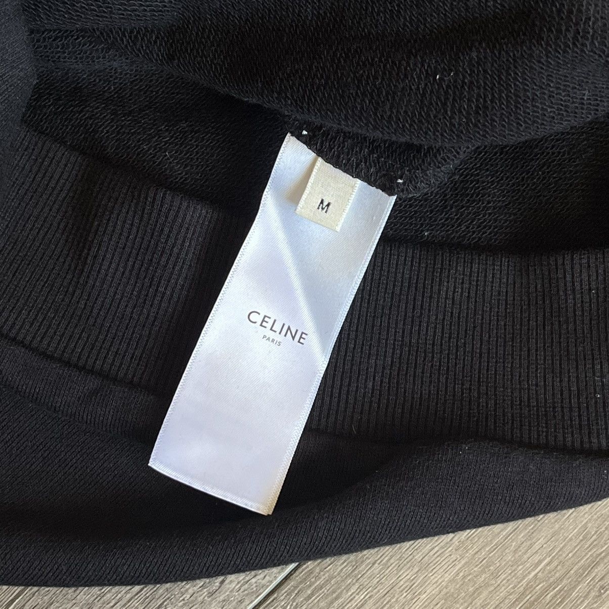Celine Celine Paris SS19 Les Invalides Invitation 2018 Black Hoodie Size M / US 6-8 / IT 42-44 - 9 Thumbnail