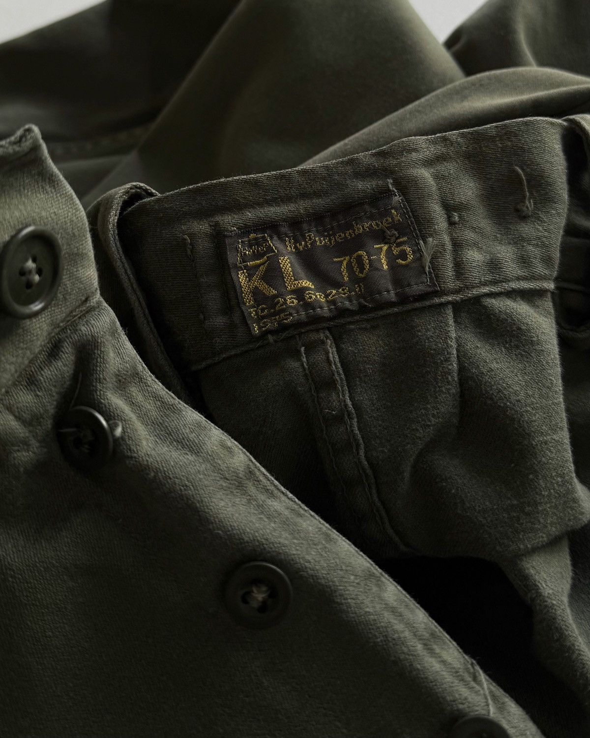 Vintage VINTAGE 70s DUTCH ARMY MILITARY CARGO PANTS Size US 28 / EU 44 - 5 Thumbnail