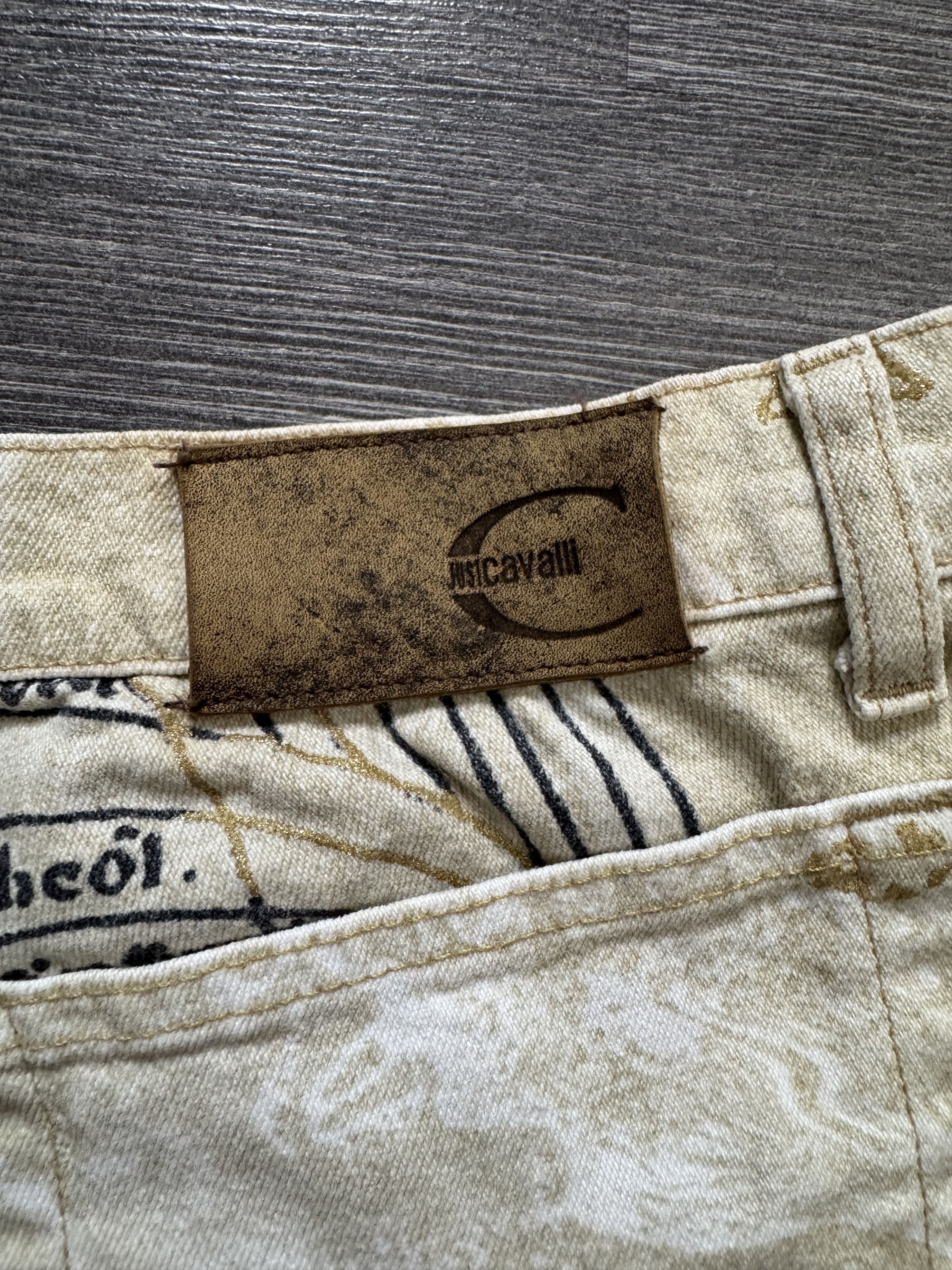 Just Cavalli AW2003 Cavalli Zodiac Astrology Imperial Beige Pants Size US 30 / EU 46 - 6 Thumbnail