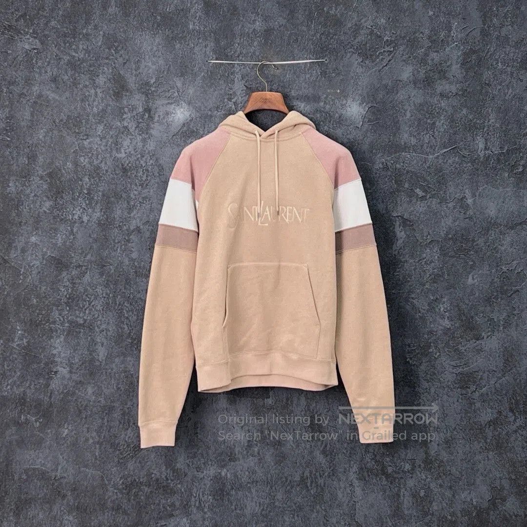 Saint Laurent Paris SAINT LAURENT Embroidered Striped Hoodie. Size US M / EU 48-50 / 2 - 1 Thumbnail