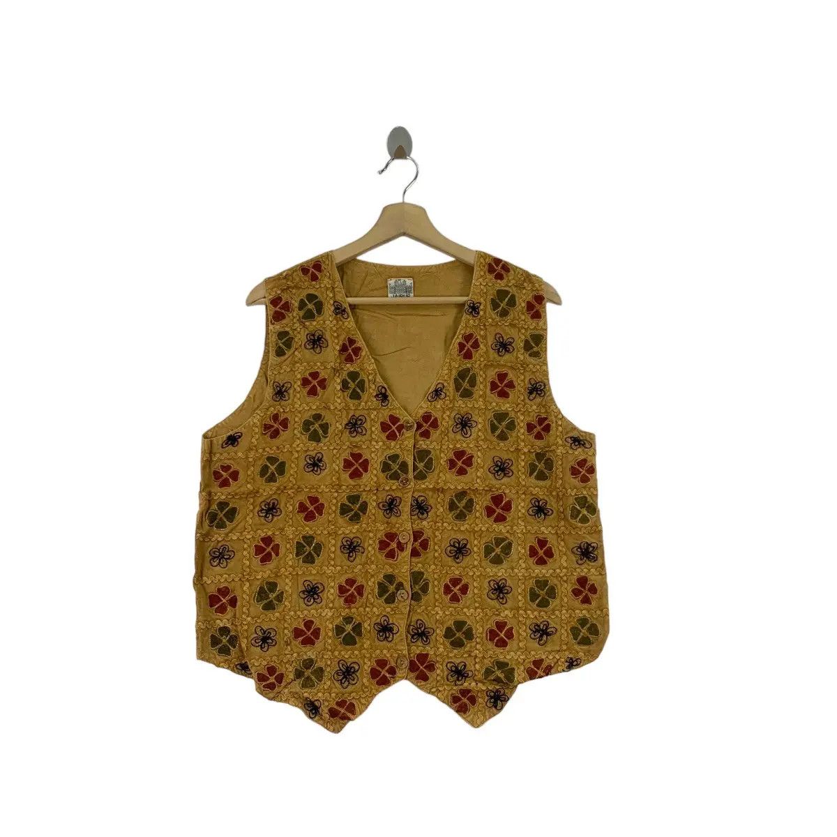 Vintage Vintage JAIPUR MADE IN INDIA Viscose Embossed Vest Size M / US 6-8 / IT 42-44 - 1 Thumbnail