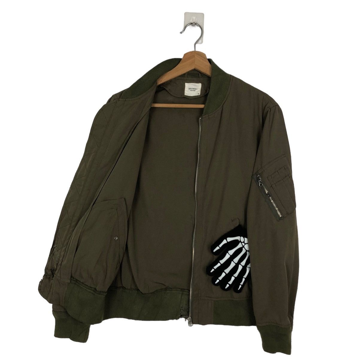 Japanese Brand VINTAGE BOMBER JACKET BROWNY JAPAN ISSEY MIYAKE Size US M / EU 48-50 / 2 - 8 Thumbnail