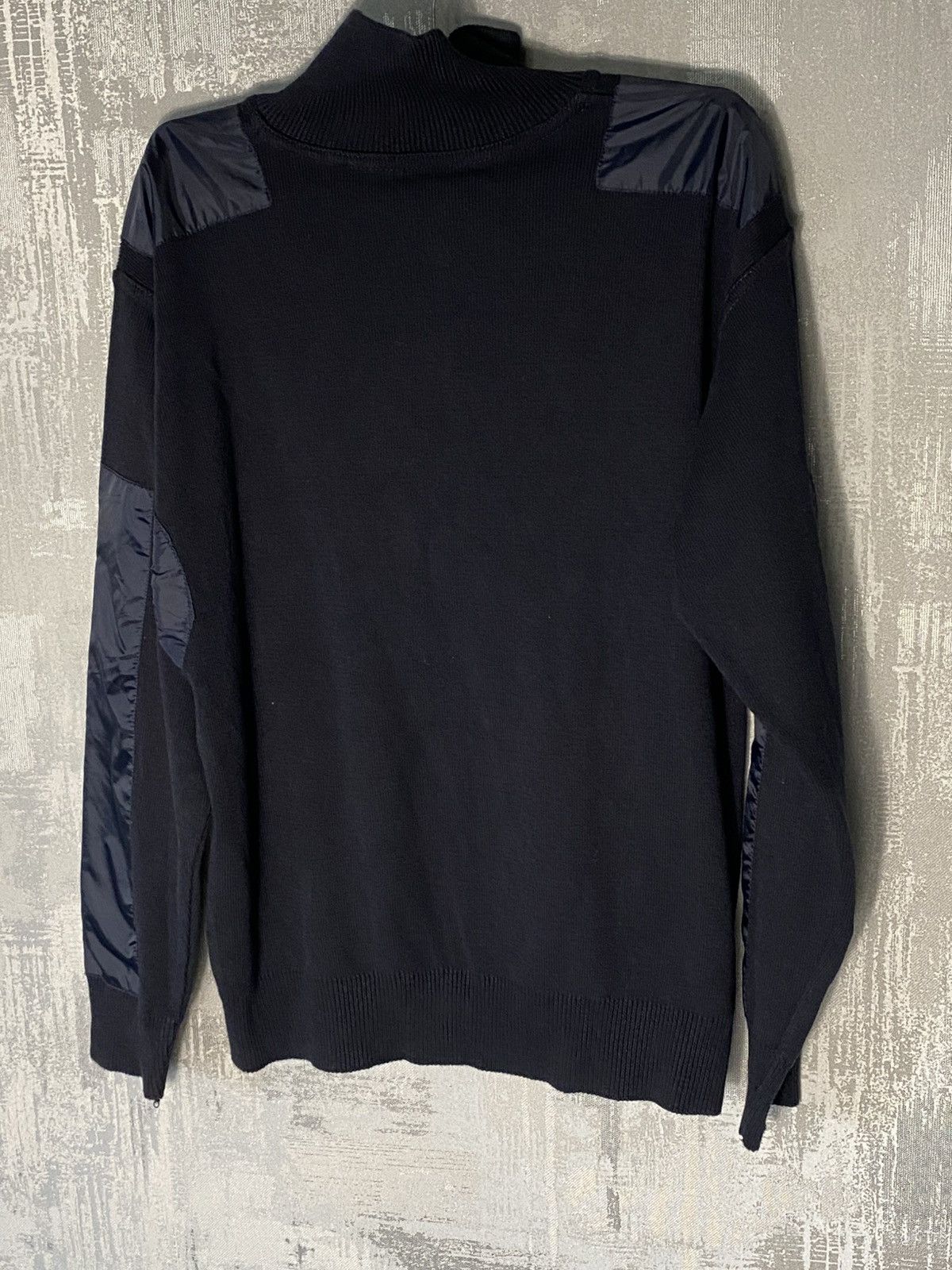 Prada Vintage Prada 1/4 Zip Sweater Dark Blue Size US M / EU 48-50 / 2 - 2 Thumbnail