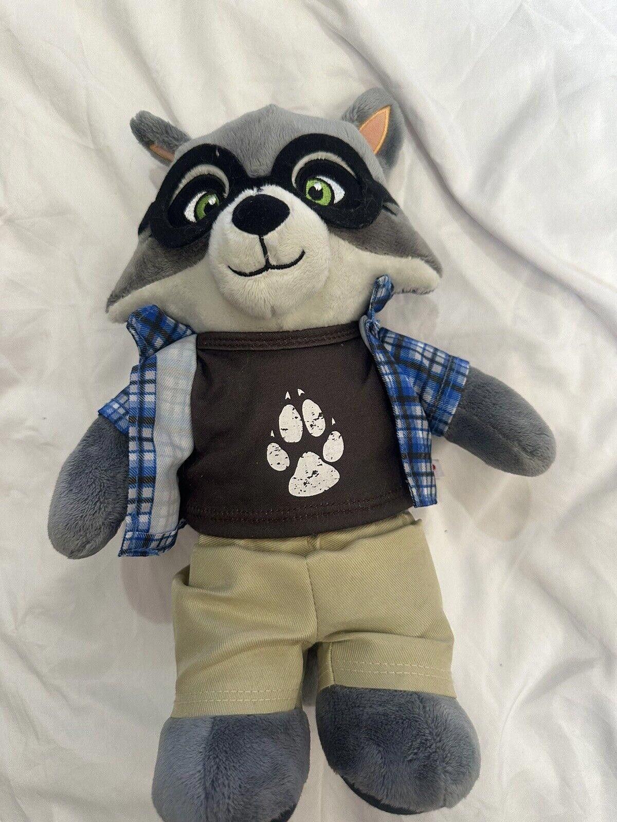Designer Build A Bear Great Wolf Lodge GWL Oliver Raccoon 12" Size ONE SIZE - 7 Thumbnail