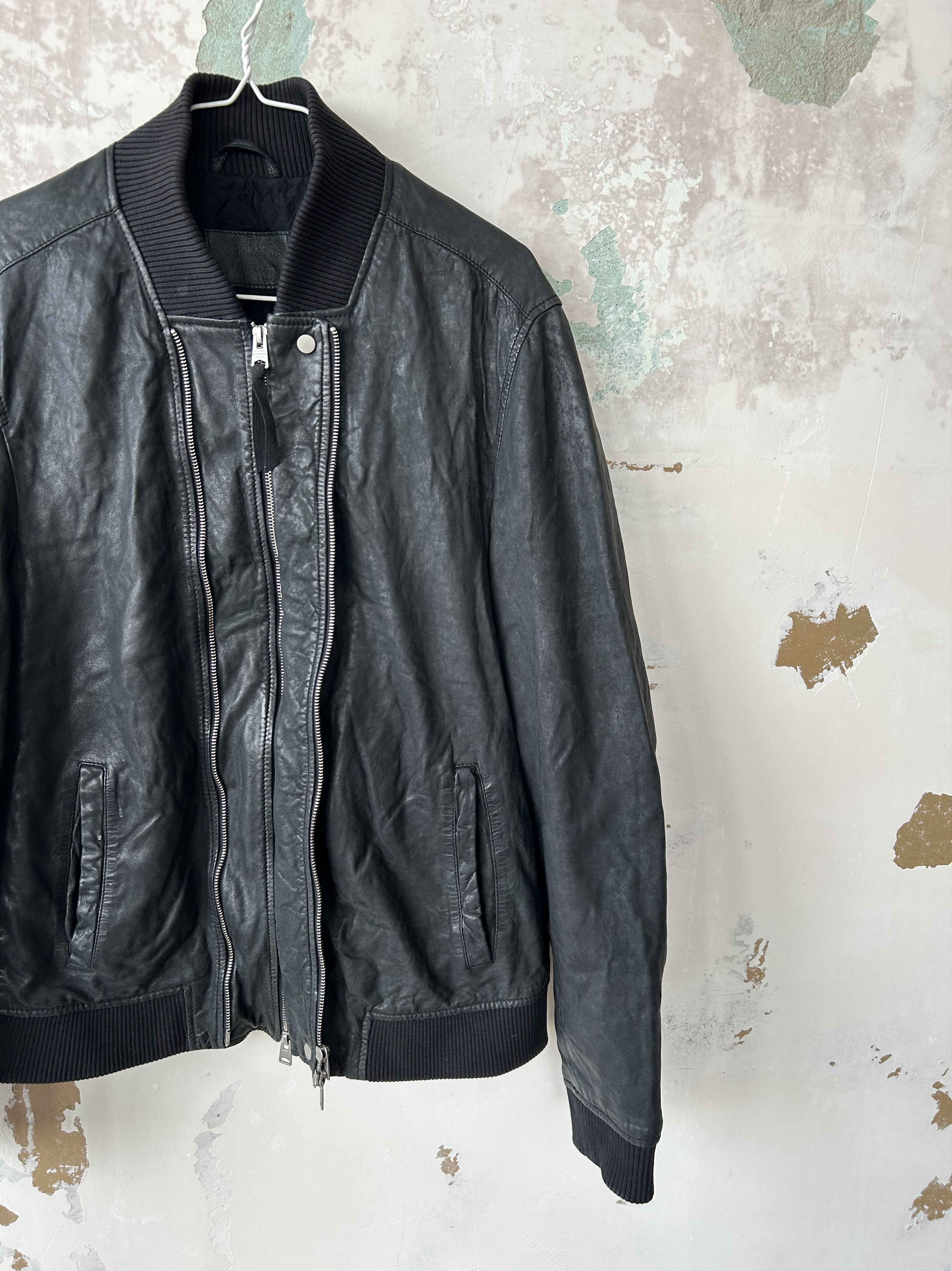Allsaints Allsaints Phoenix Leather Bomber Jacket Size XL Size US XL / EU 56 / 4 - 2 Thumbnail