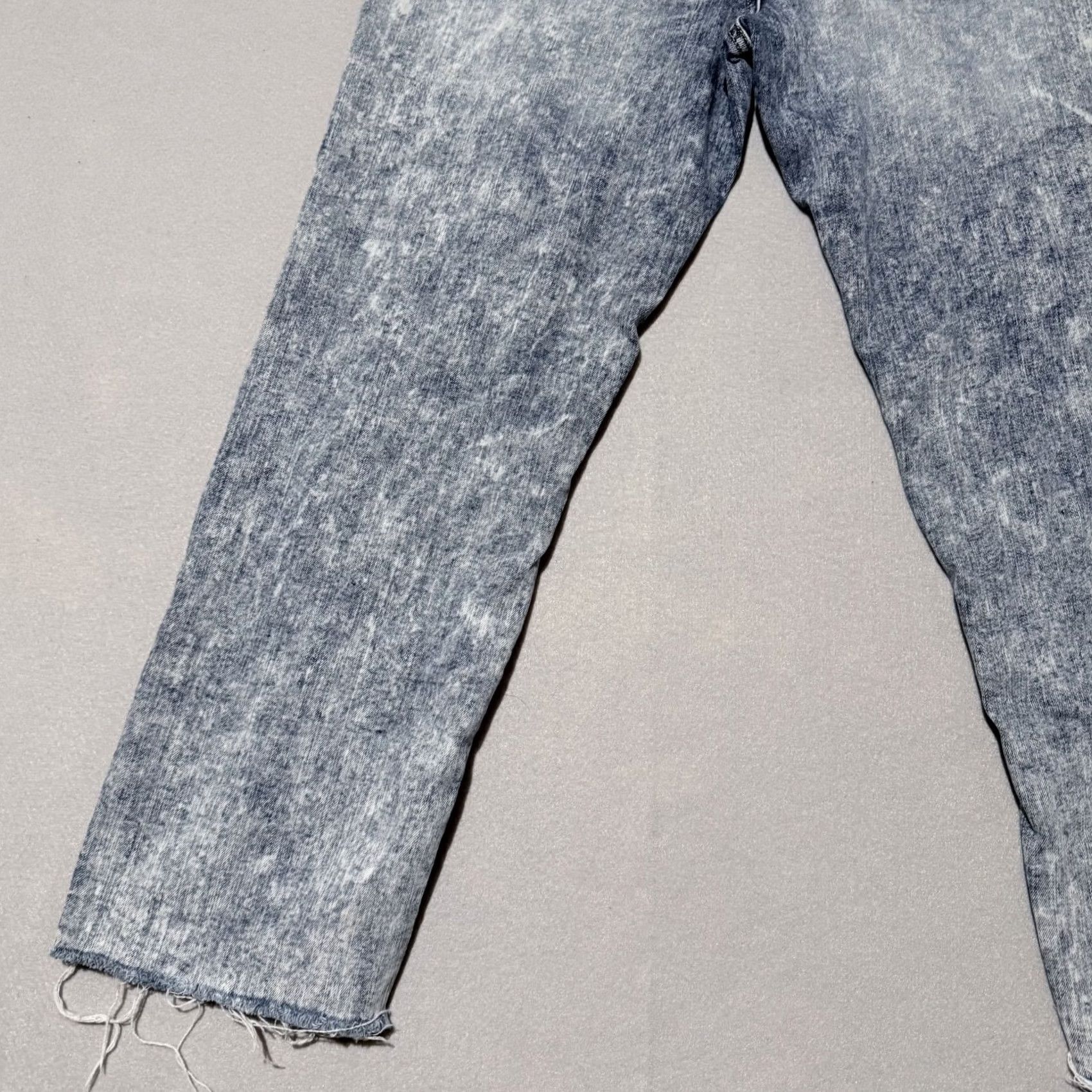 Denime Indigo Rein Jeans Women’s Acid Wash Distressed Frayed Hem Straight - 9 Blue Jeans Womens 28 Straight 5-Pocket Denim 90s Decade Vintage No Size 28" / US 6 / IT 42 - 7 Thumbnail