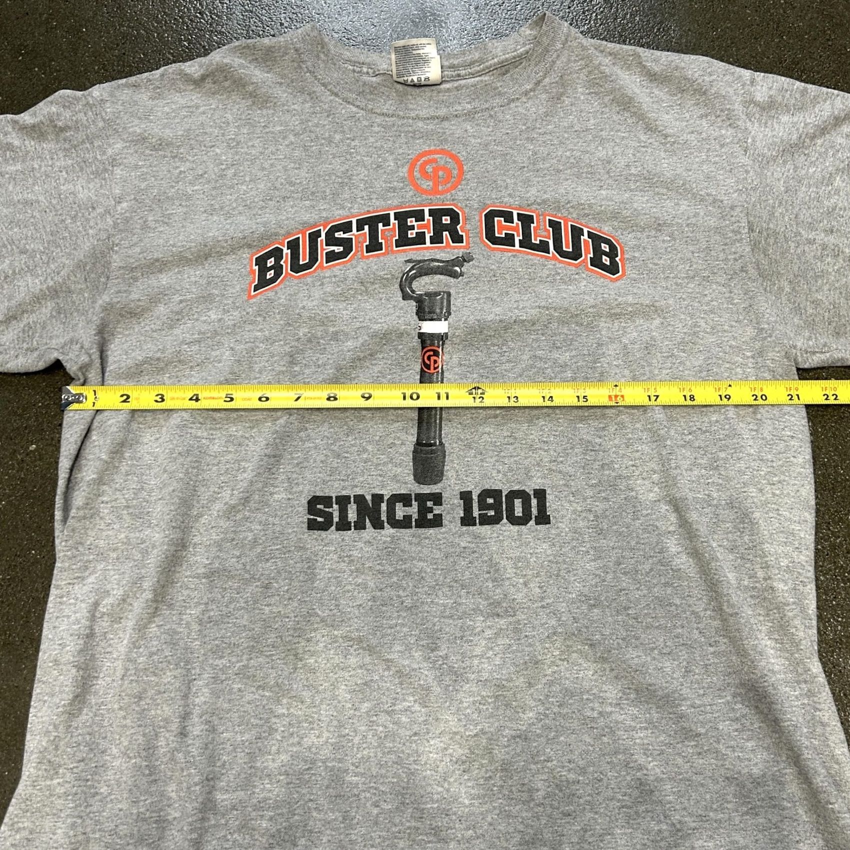 Port & Company Port & Company BUSTER CLUB Tool Sales Shirt Mens XL Gray Graphic Print Tee Size US XL / EU 56 / 4 - 5 Thumbnail