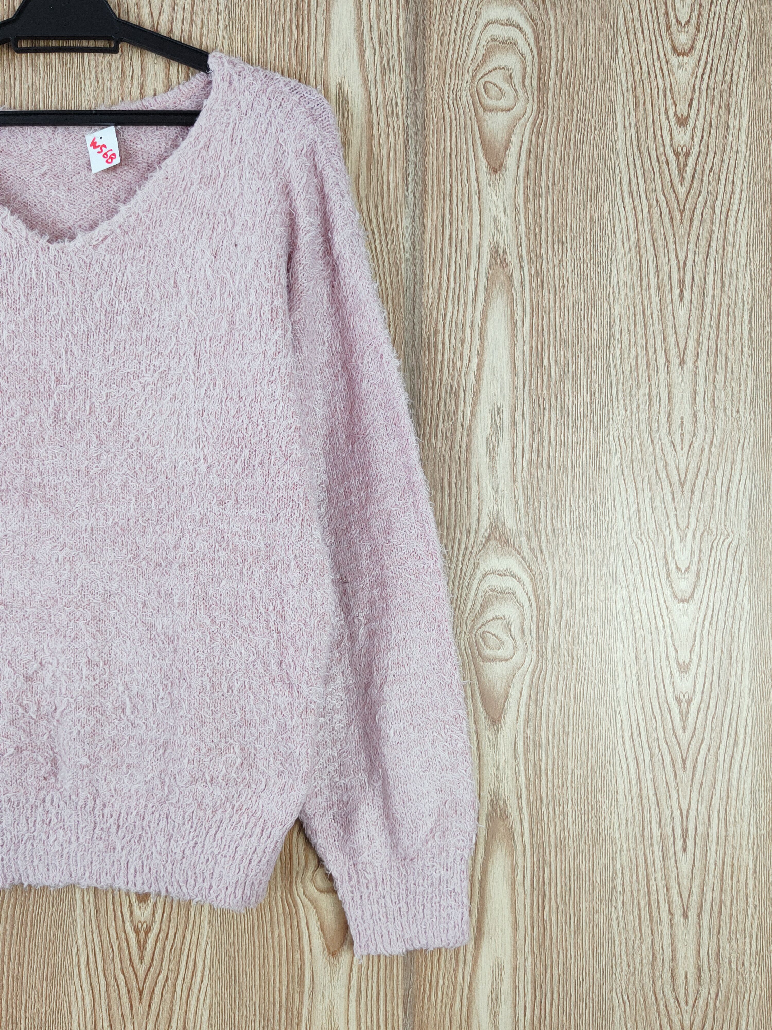 GU × Japanese Brand GU Pink Fur Mohair Knitwear Sweatshirts #W568 Size L / US 10 / IT 46 - 5 Thumbnail