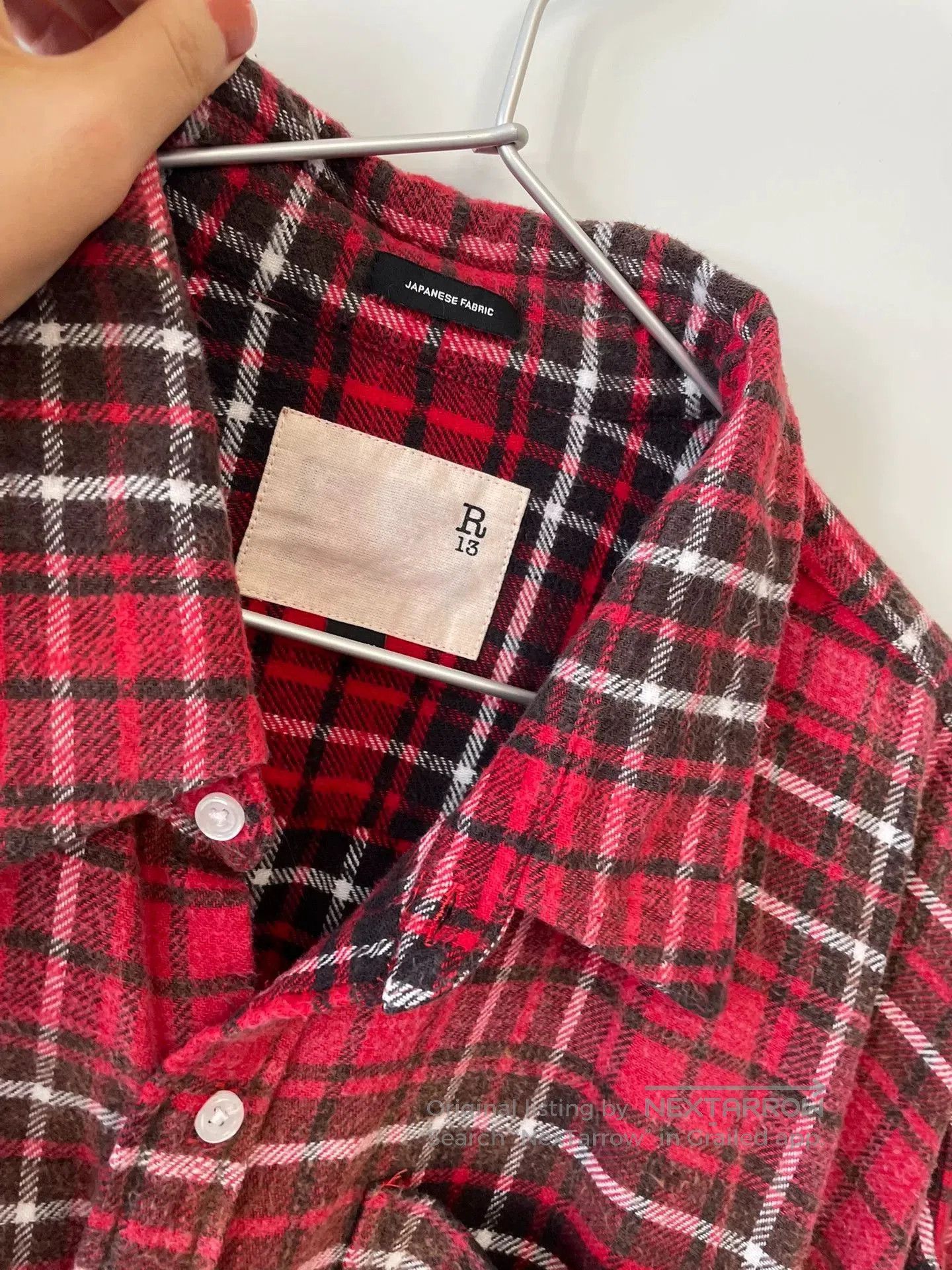R13 R13 2025 Vintage Red Plaid Shirt. Size US M / EU 48-50 / 2 - 4 Thumbnail