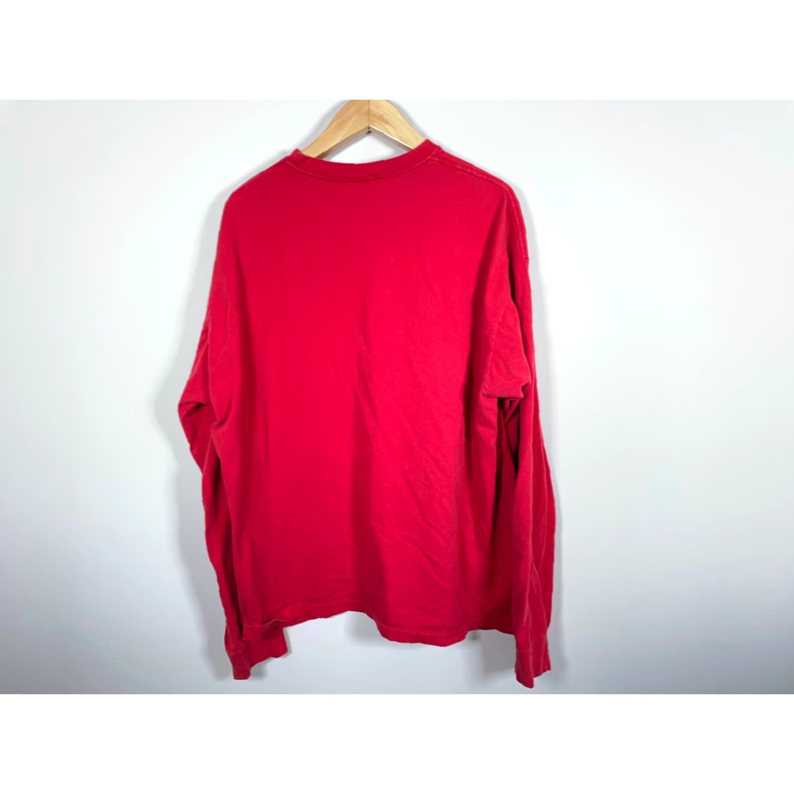 Guess VINTAGE GUESS Long Sleeve Shirt Men 2XL Red Spell Out USA Made 90s Retro Graphic Print Shirt Mens Size US XXL / EU 58 / 5 - 2 Thumbnail