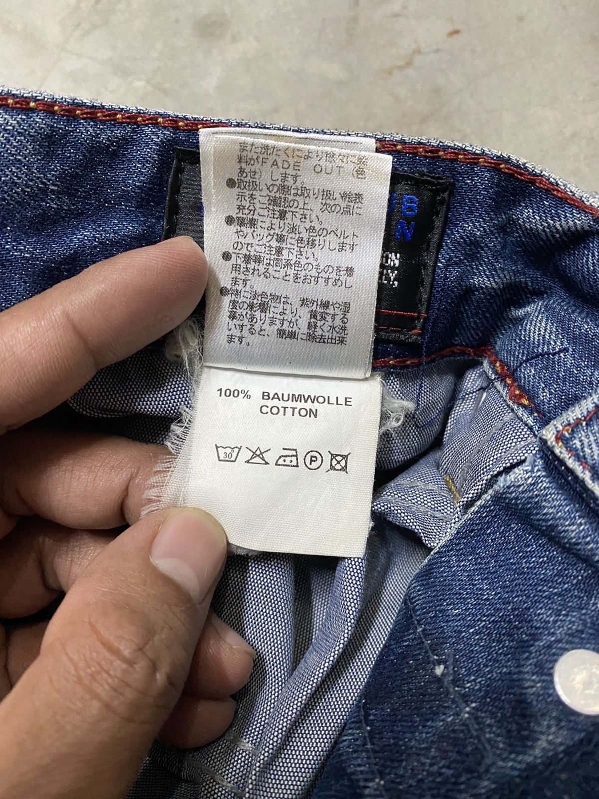 Hysteric Glamour × Nicole Club × Tornado Mart Japanese Nicole Distressed Slim Straight Denim p137 Size US 31 - 13 Thumbnail