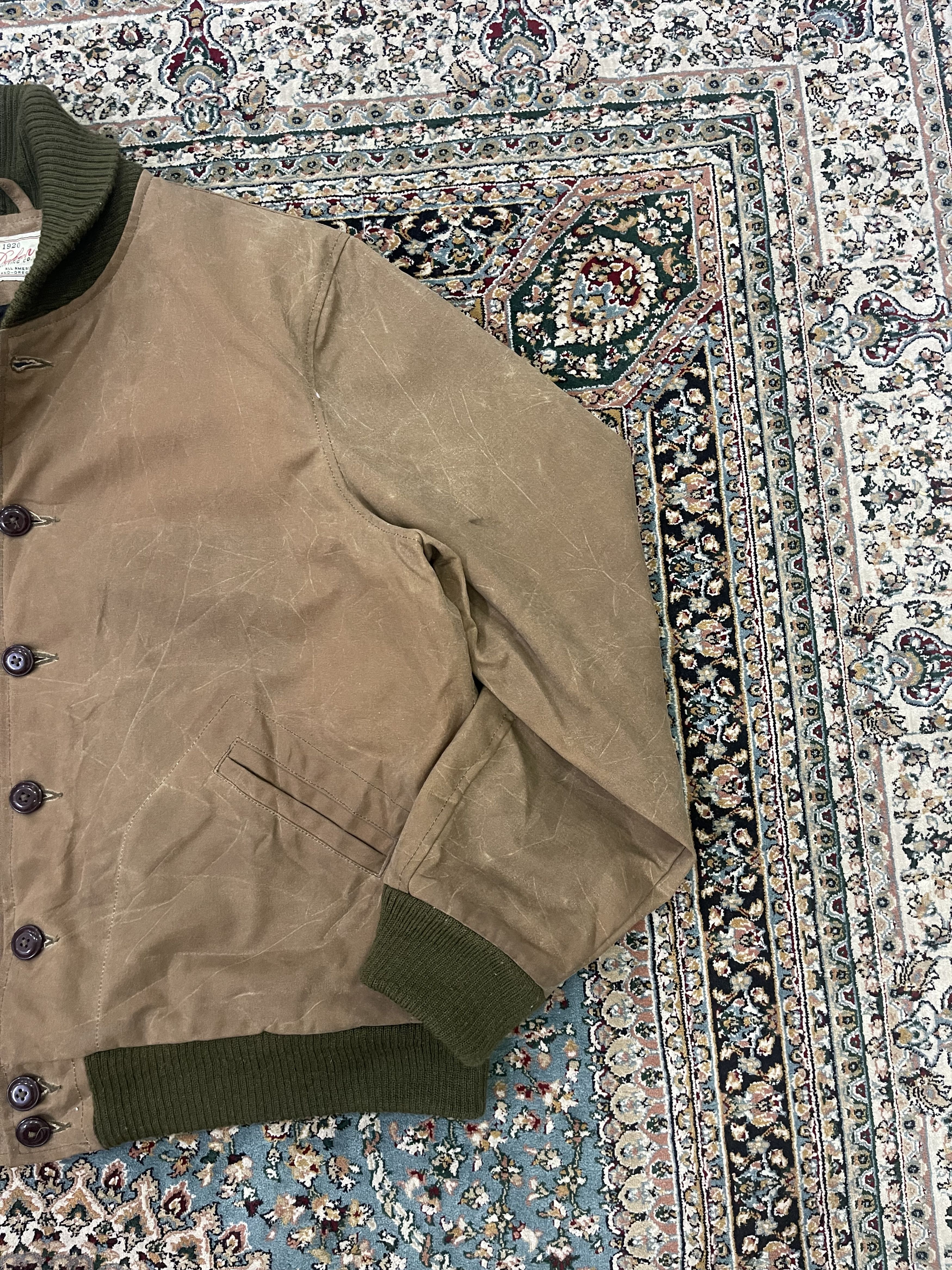 Dehen 1920 Dehen 1920 Heavy Duty Old School Truth Waxed Oil Jacket Size US XXL / EU 58 / 5 - 7 Thumbnail