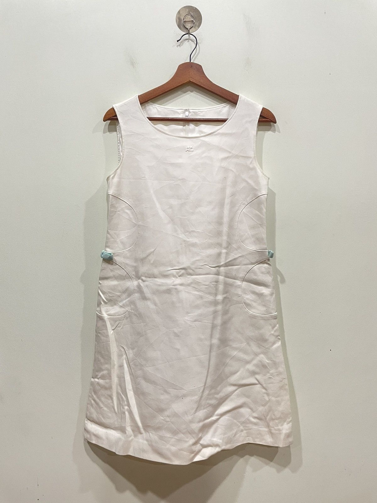 Courreges Courreges white Mini Dress Size S / US 4 / IT 40 - 1 Thumbnail