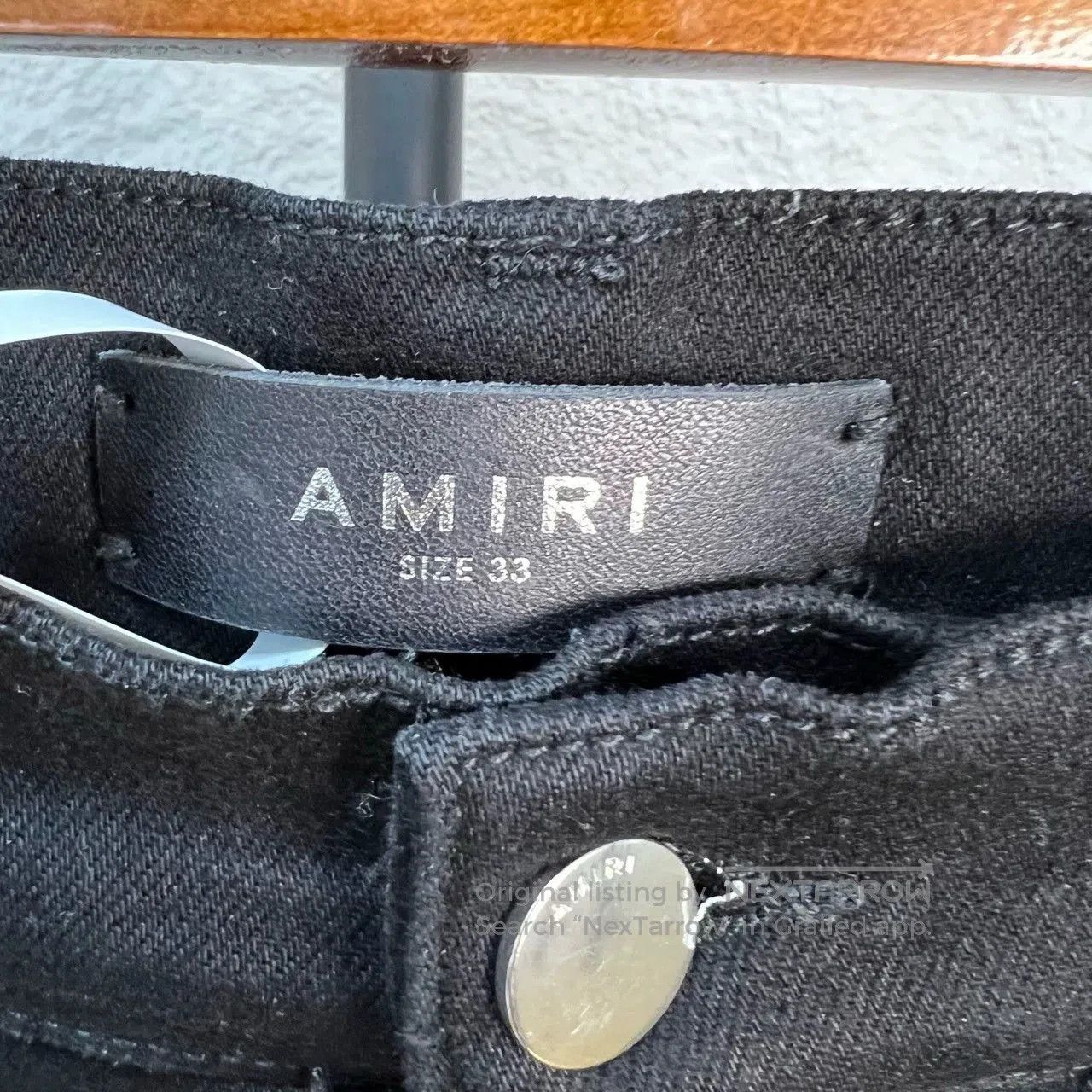 Amiri amiri black casual ripped denim jeans. Size US 33 - 3 Thumbnail