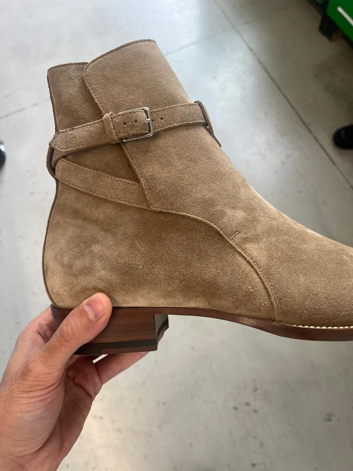 Saint Laurent Paris o1alsim1 Jodhpur High Buckle Boots in Light Brown Size US 12 / EU 45 - 10 Thumbnail