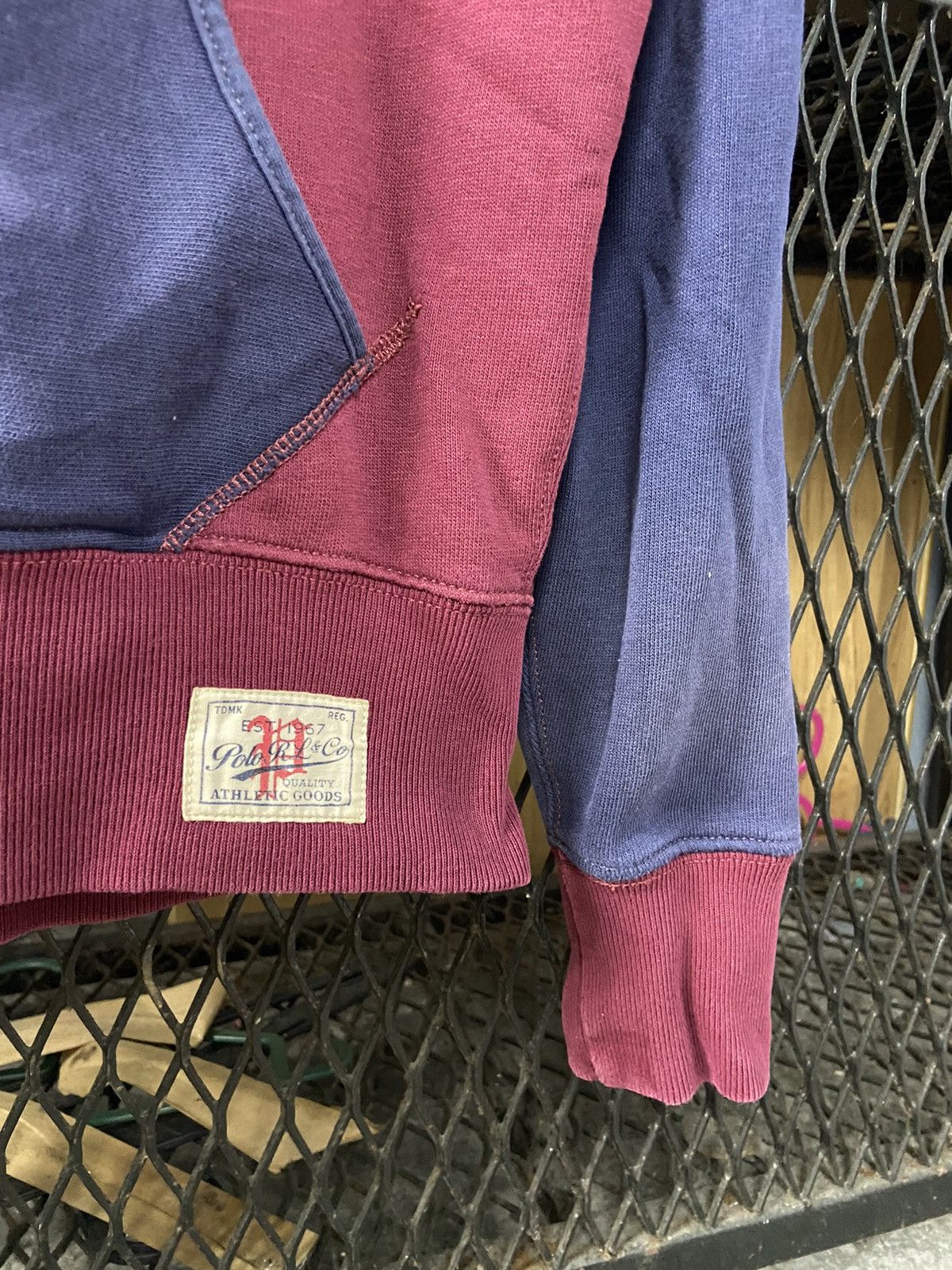 Other × Polo Ralph Lauren × Vintage Vintage PRL Polo RL Sweater Two Tone Hooded Size US S / EU 44-46 / 1 - 4 Thumbnail