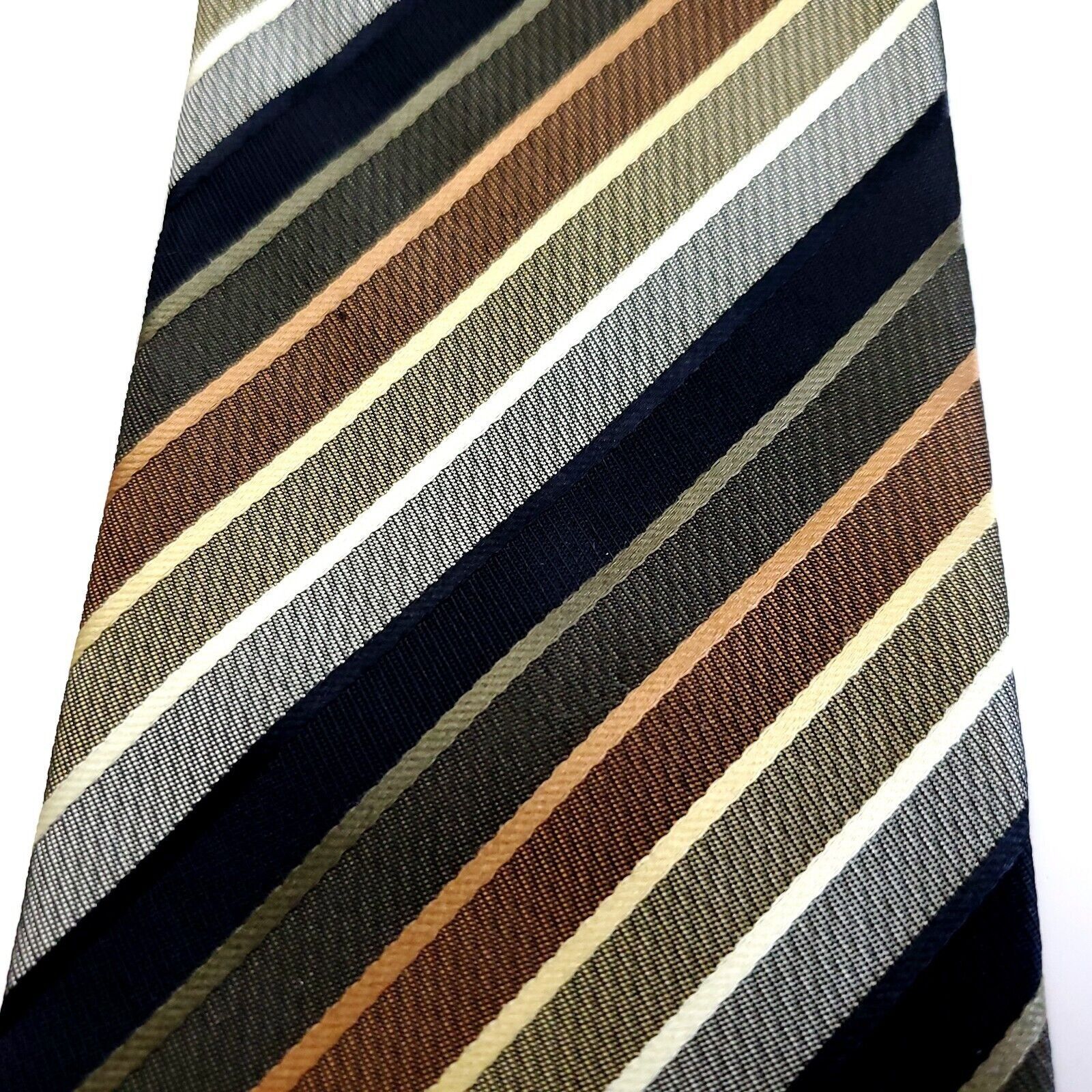 Croft & Barrow Croft & Barrow Polyester Multi-Colored Striped Tie Size ONE SIZE - 2 Thumbnail