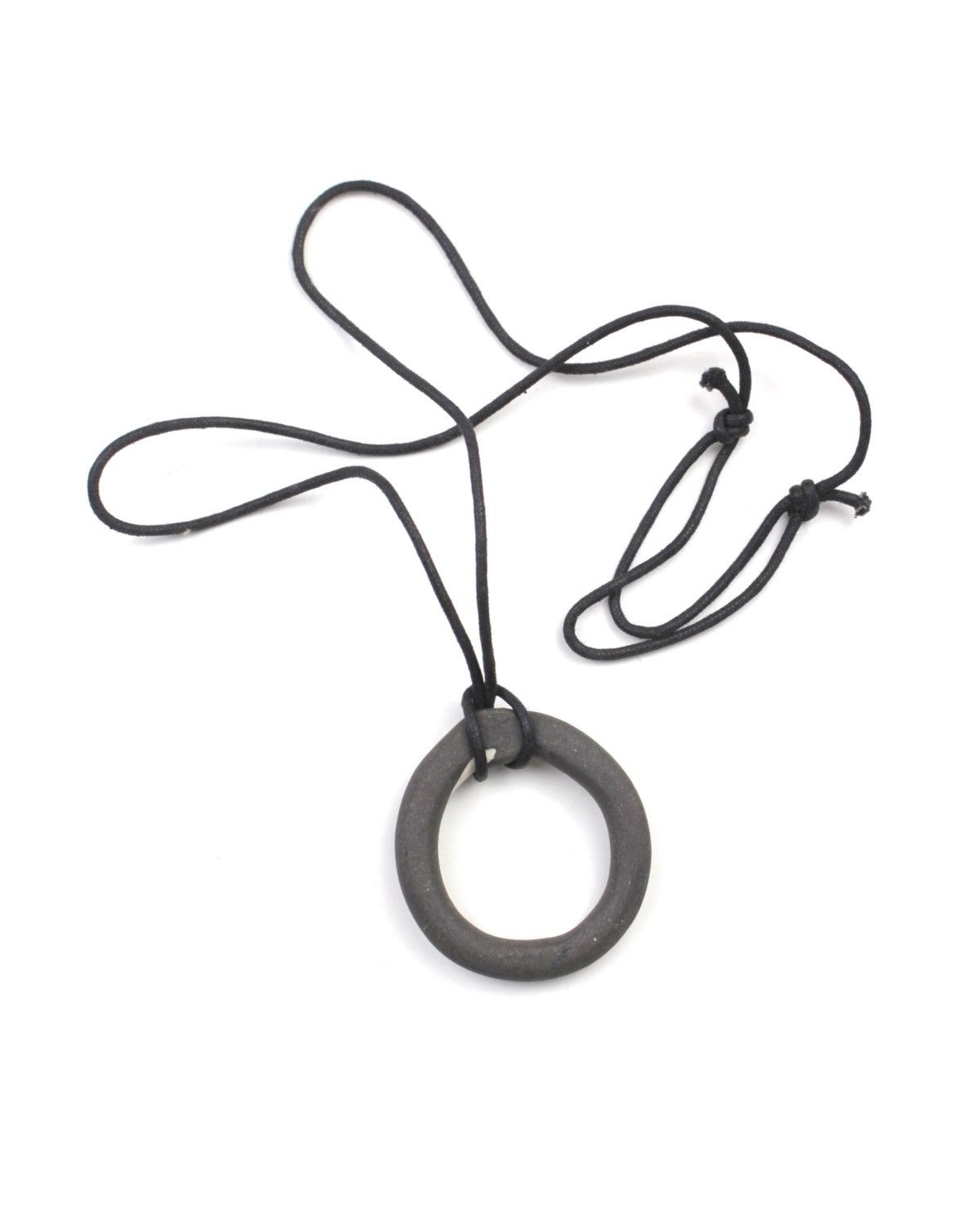 Vintage 2000S JAPANESE MADE BLACK FORGED OVAL TALISMAN NECKLACE Size ONE SIZE - 1 Thumbnail