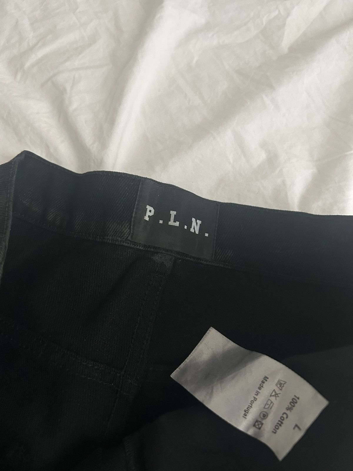 P.L.N. P.L.N LOW CROTCH OILSKIN DENIM Size US 31 - 1 Thumbnail