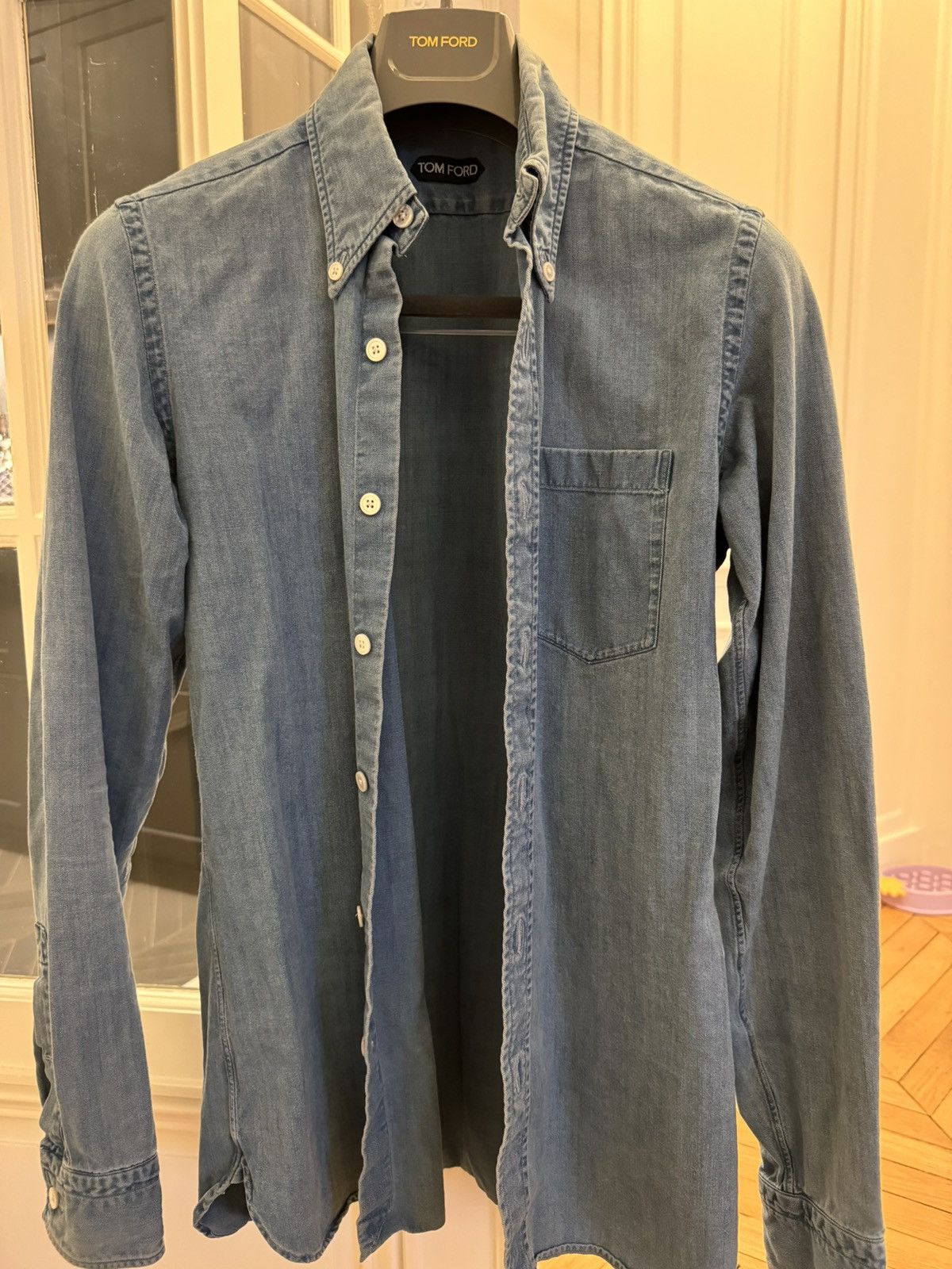 Tom Ford Tom Ford Blue Denim Shirt Size US S / EU 44-46 / 1 - 9 Thumbnail