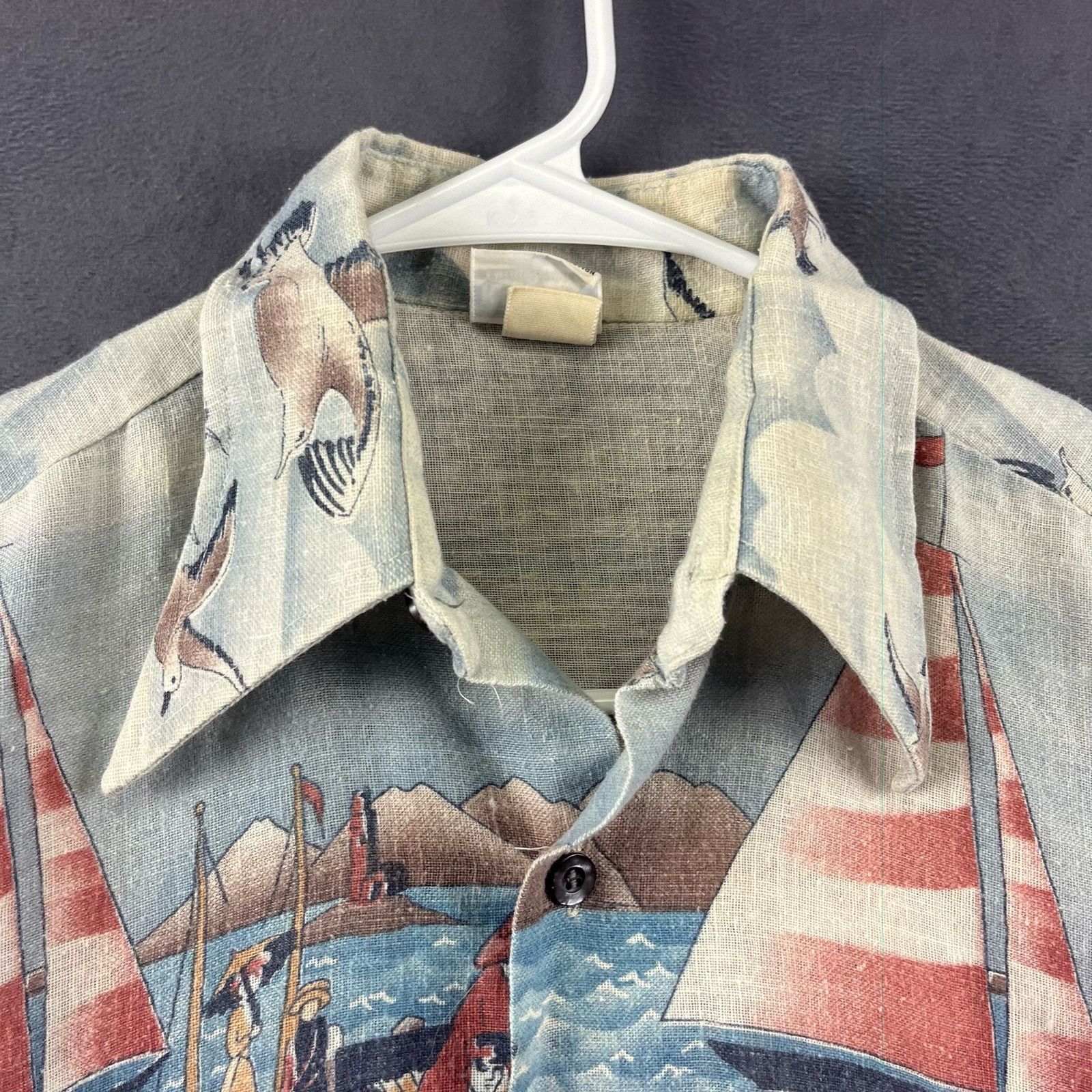 Other Vintage Kaynee Shirt All Over Print Knit Late 1800's Scenery Size US XS / EU 42 / 0 - 5 Thumbnail