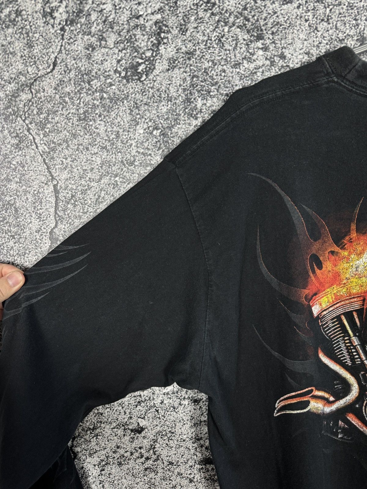 Vintage Spiral Long Sleeve T-Shirt Vintage Skulls Motorcycle Size XL Size US XL / EU 56 / 4 - 24 Thumbnail