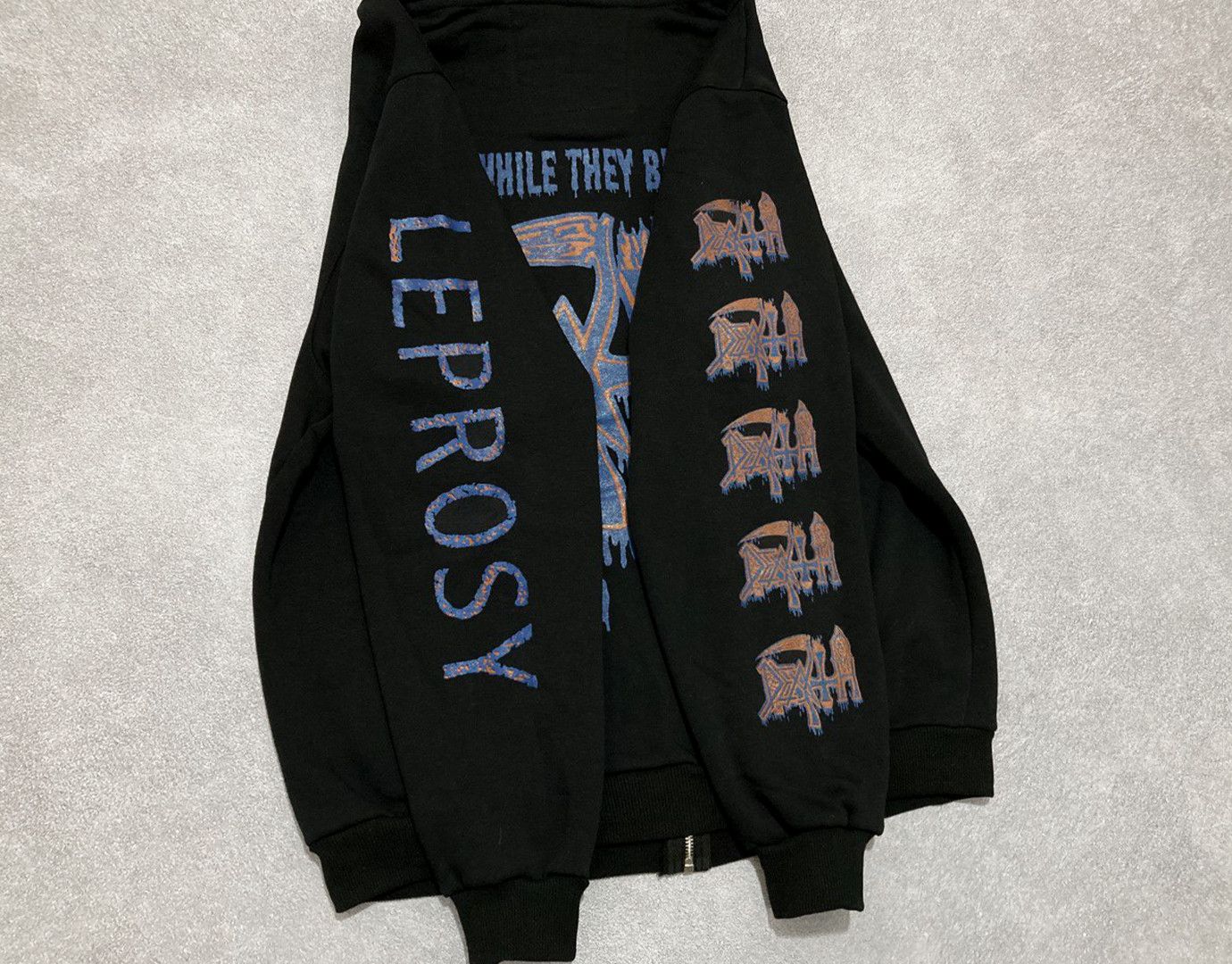 Band Tees Zip-hoodie Death Leprosy - metal band Size US XL / EU 56 / 4 - 9 Thumbnail