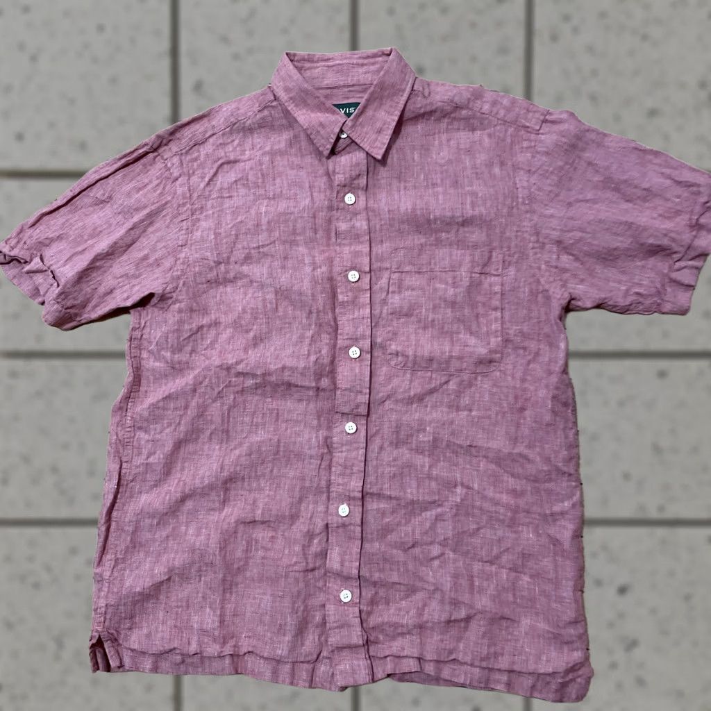 Orvis Orvis 100% Linen Shirt Men M Light Salmon Red Casual Beachy Preppy Button Down Size US M / EU 48-50 / 2 - 1 Thumbnail