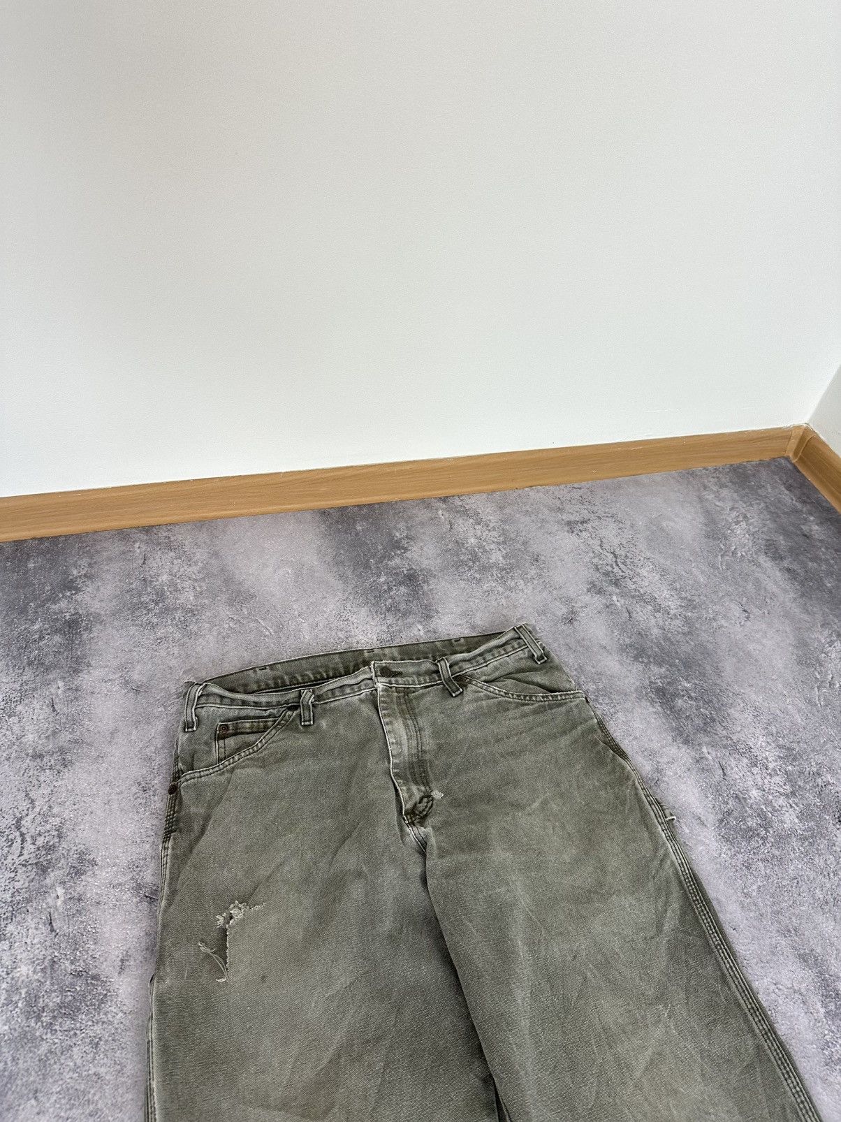 Dickies Vintage 90s Dickies Carpenter Baggy Opium Faded Work Pants Size US 34 / EU 50 - 12 Thumbnail