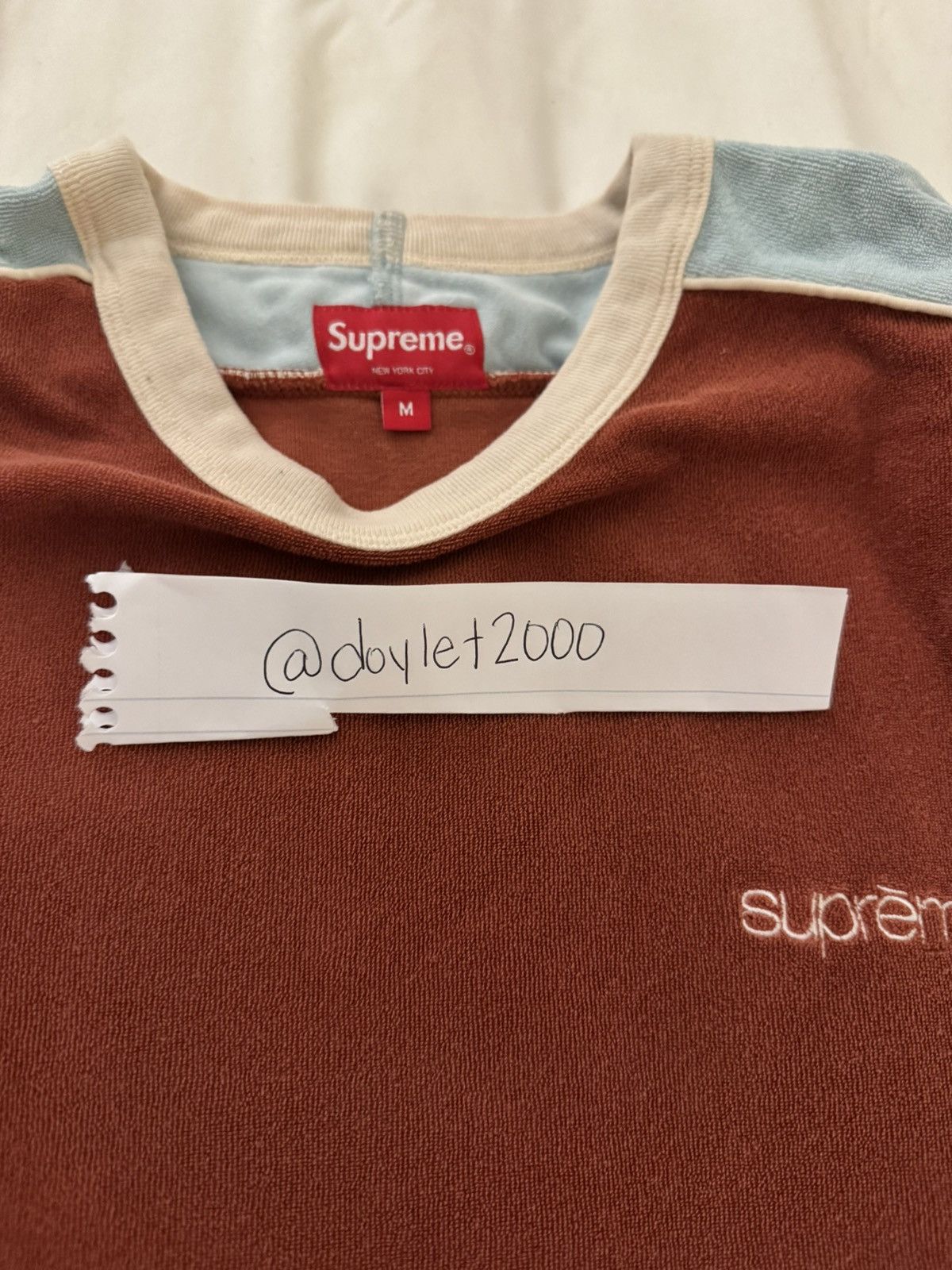 Supreme Supreme Terry Tee Size US M / EU 48-50 / 2 - 3 Thumbnail