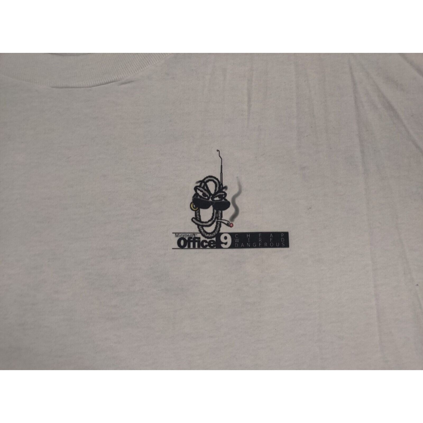 Hanes VINTAGE Microsoft Shirt Adult Mens XL White Office Size US XL / EU 56 / 4 - 2 Thumbnail