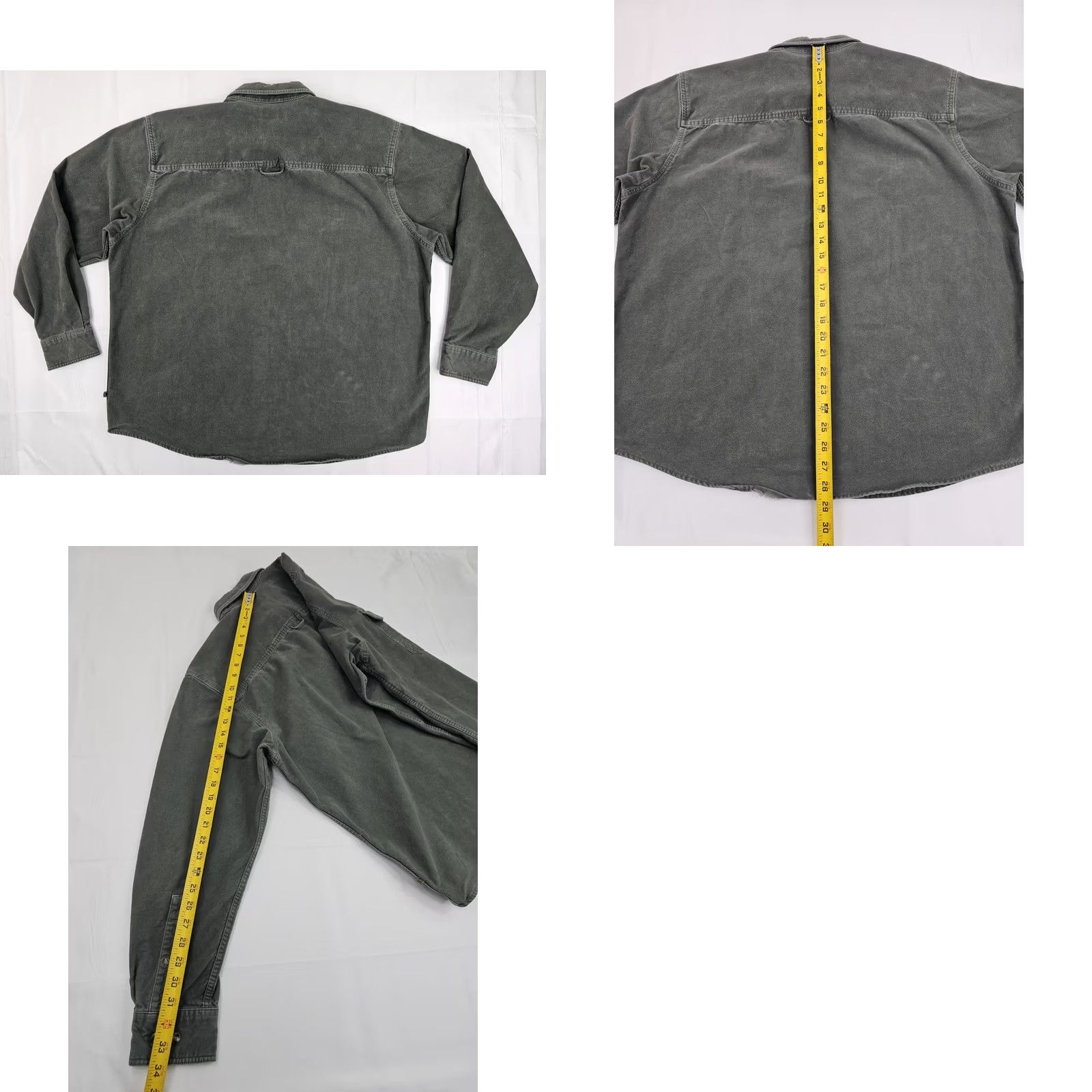 Olive Gander Mountain Shirt Men L Olive Green Heavyweight Chamois Flannel Button-Up Cotton 100% Size US L / EU 52-54 / 3 - 8 Thumbnail