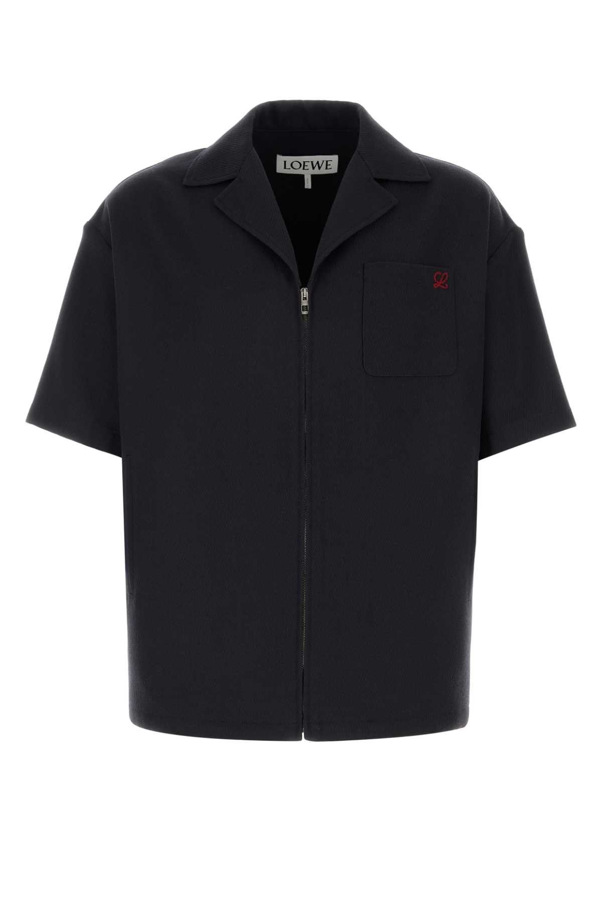 Loewe Navy Blue Wool Shirt Size US L / EU 52-54 / 3 - 1 Thumbnail