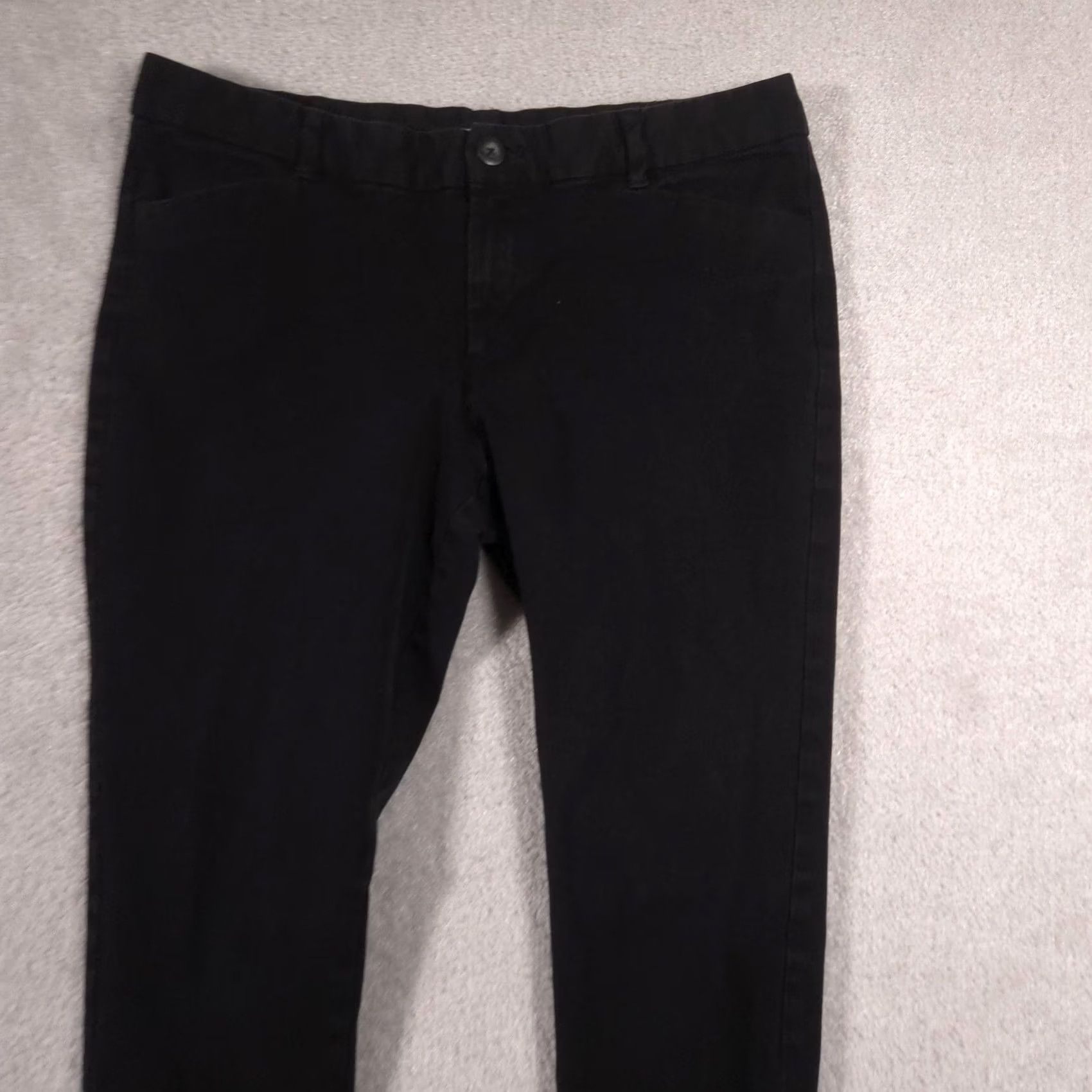 Gap Gap Pants Womens 12 Black Slim City Ankle Tapered Twill Chino Stretch Work Pants Size 34" / US 12 / IT 48 - 2 Thumbnail
