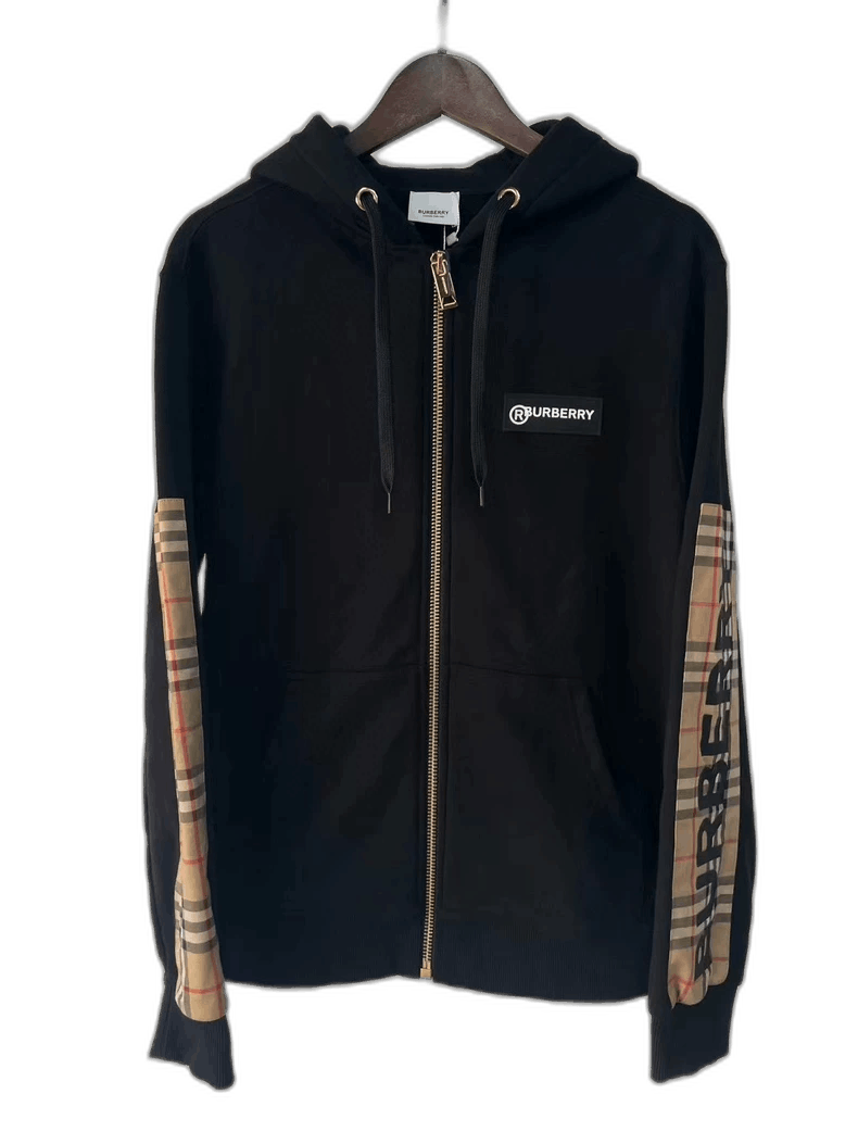 Burberry Burberry Burberry Checked Zip-Up Jacket with Logo-2507 Size US L / EU 52-54 / 3 - 1 Thumbnail