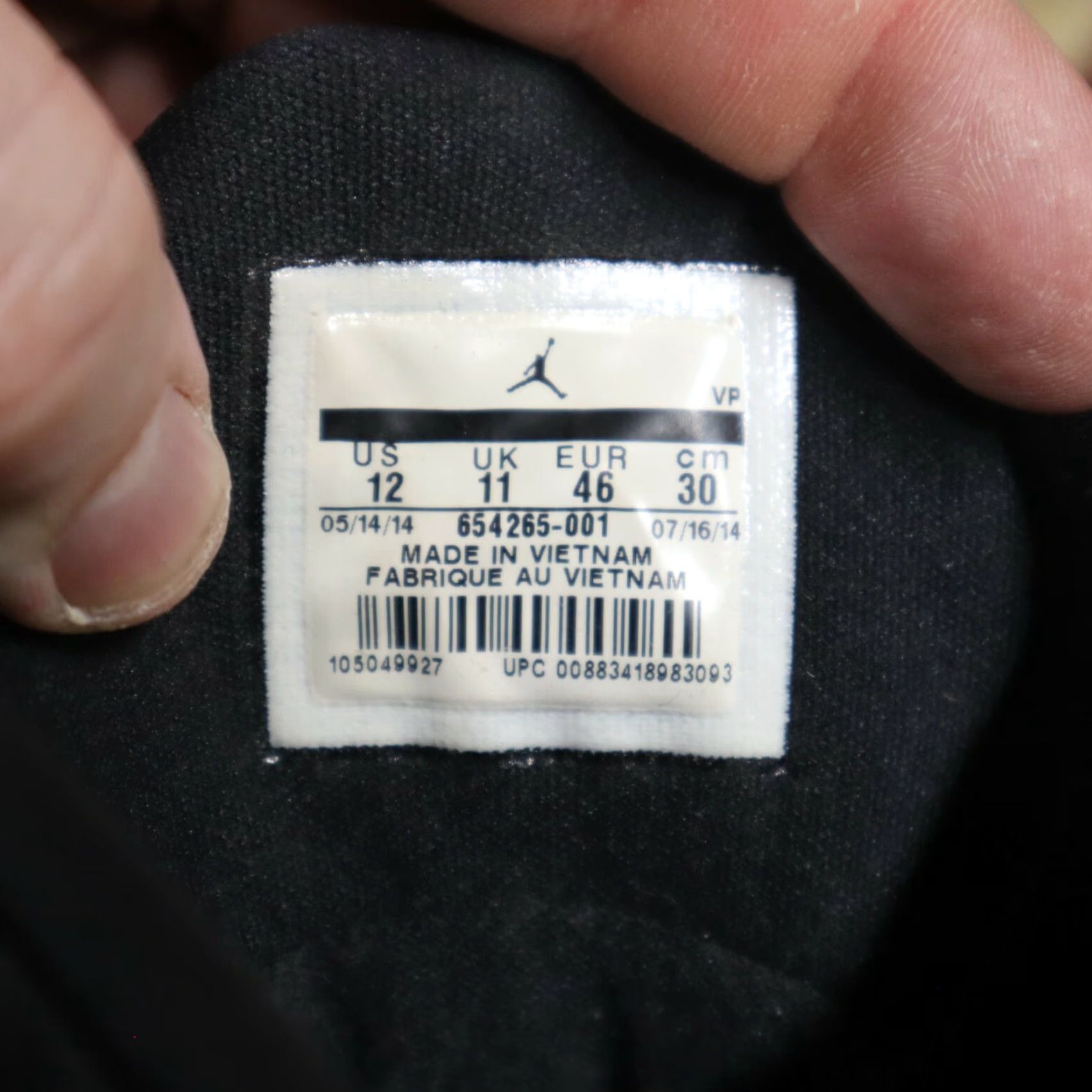 Nike Nike Air Jordan Flight 97 Sneaker Men 12 Black White Athletic Shoes 654265-001 Basketball Shoes 2014 Nike Mens Shoes Size US 13 / EU 46 - 7 Thumbnail