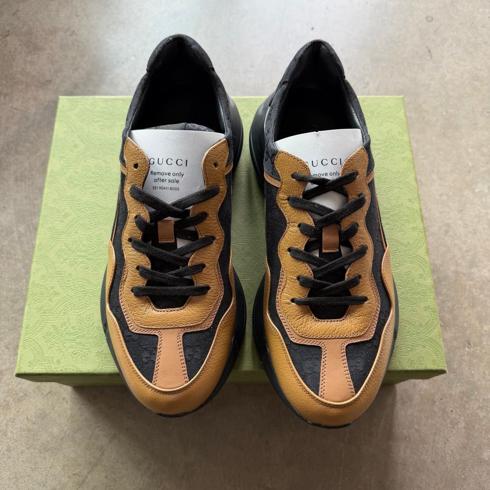 Gucci Gucci Rhyton Black and Beige GG Supreme Size US 10 / EU 43 - 4 Thumbnail