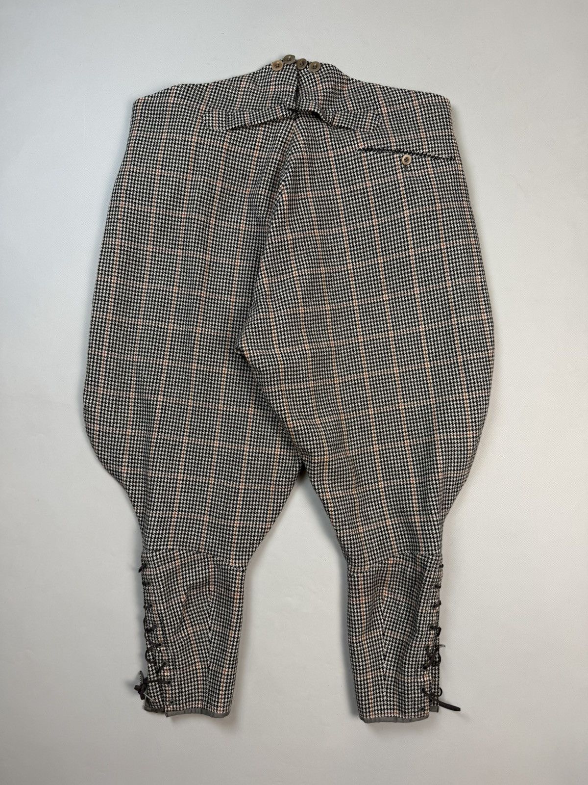 Vintage 1930’s Houndstooth Jodhpur Back Buckle Riding Breeches Pants Size US 36 / EU 52 - 14 Thumbnail