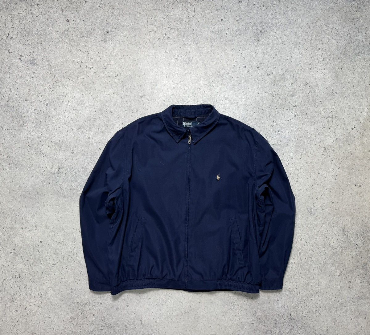 Polo Ralph Lauren Vintage 90s Bomber Light Jacket Y2K Navy