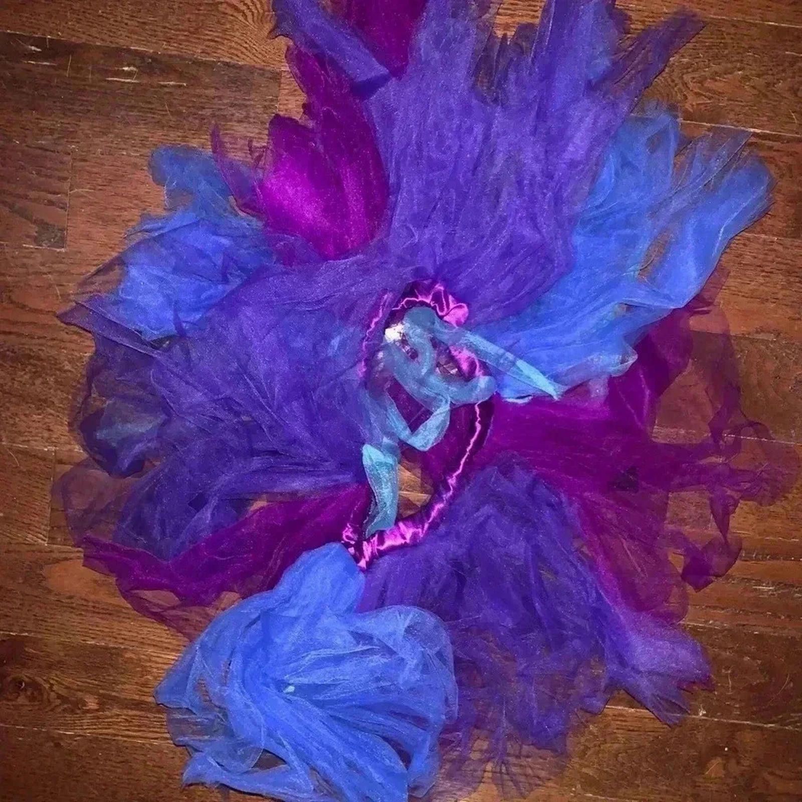 Designer Tutu petticoat purple blue Size 28" / US 6 / IT 42 - 3 Thumbnail