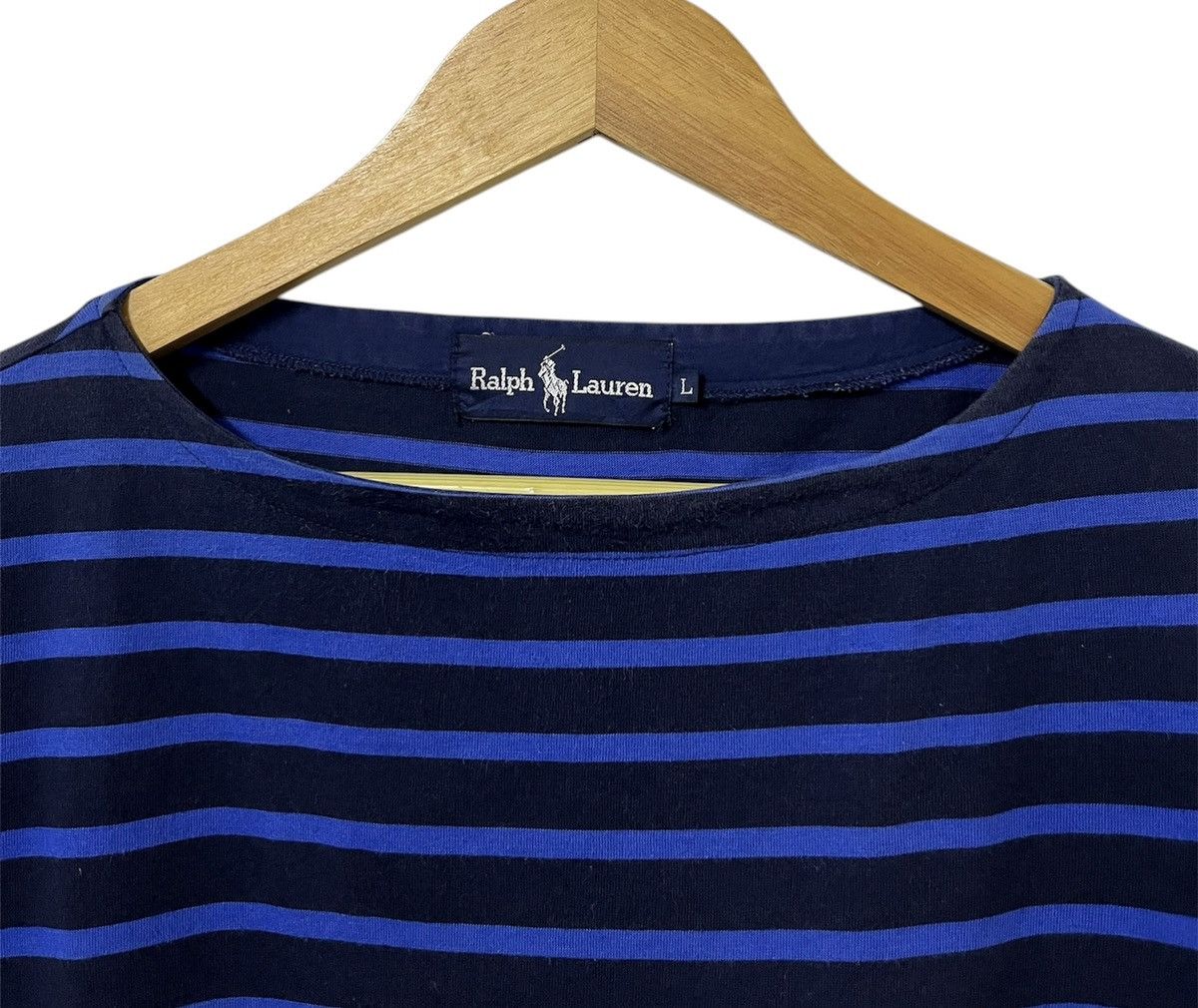 Polo Ralph Lauren VINTAGE POLO RALPH LAUREN RL 67 STRIPED LOGO TSHIRT Size US L / EU 52-54 / 3 - 7 Thumbnail
