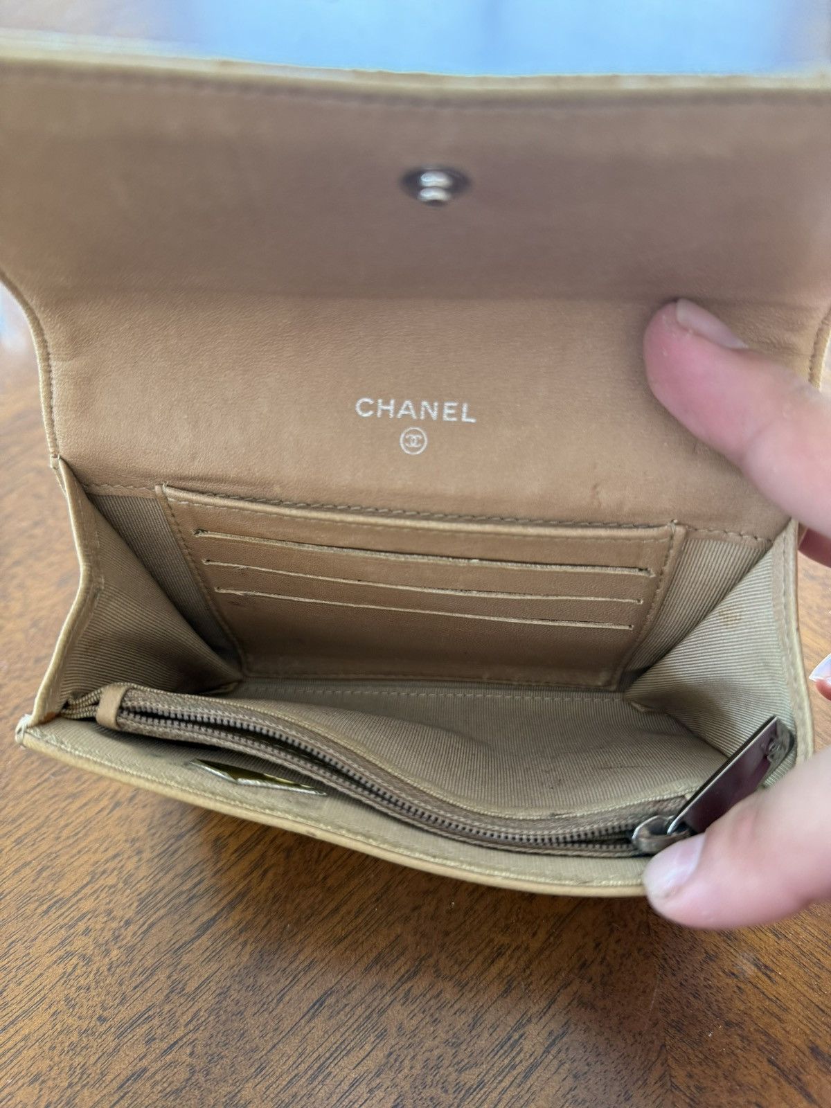 Chanel CHANEL Ostrich Patchwork Leather Wallet Size ONE SIZE - 7 Thumbnail