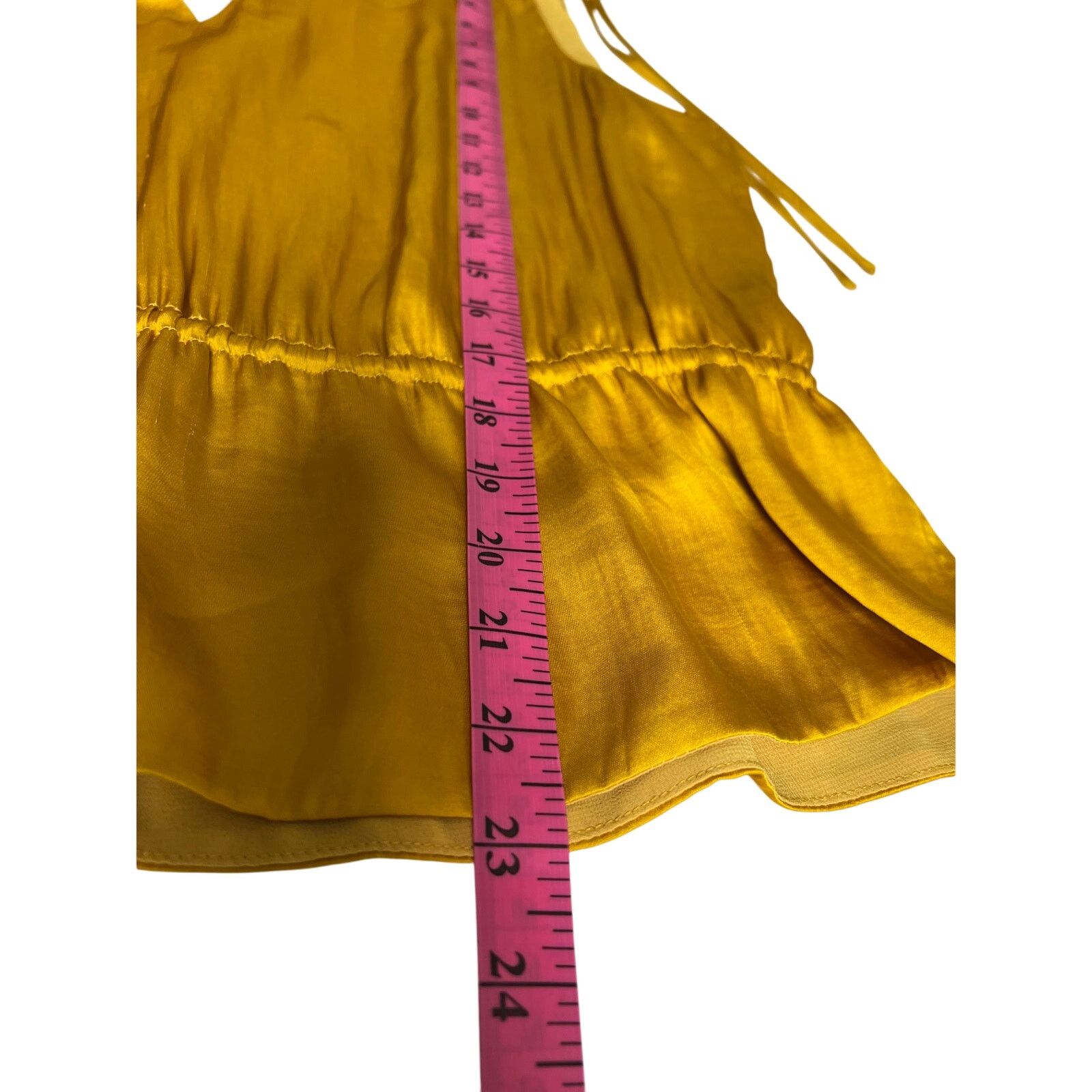 Banana Republic Banana Republic Satin Ruched Cropped Peplum Top XL Size XL / US 12-14 / IT 48-50 - 6 Thumbnail