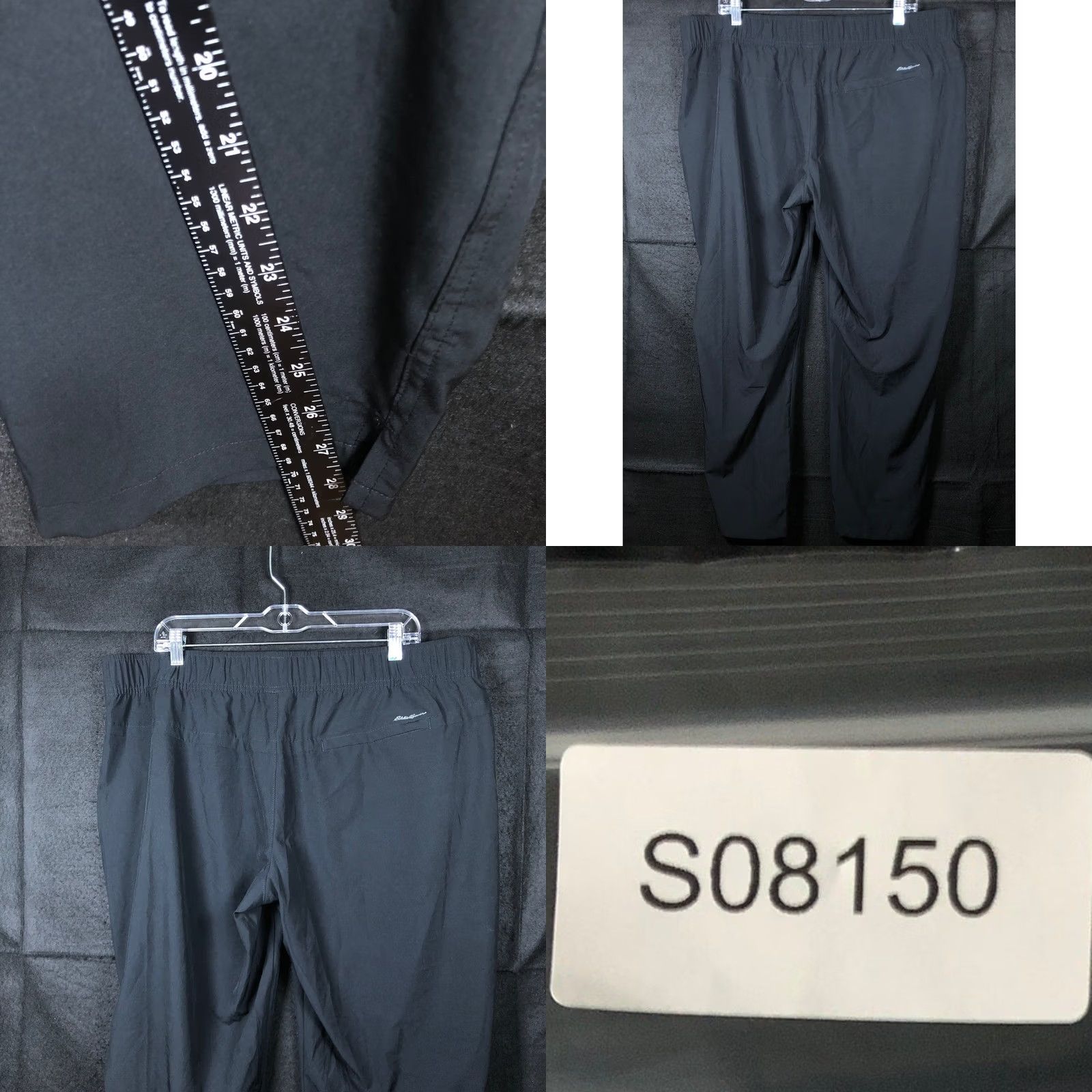 Eddie Bauer Eddie Bauer Womens Traveler Pants Black Pull On High Rise Ankle Stretch XL Size 40" / US 18 - 8 Thumbnail