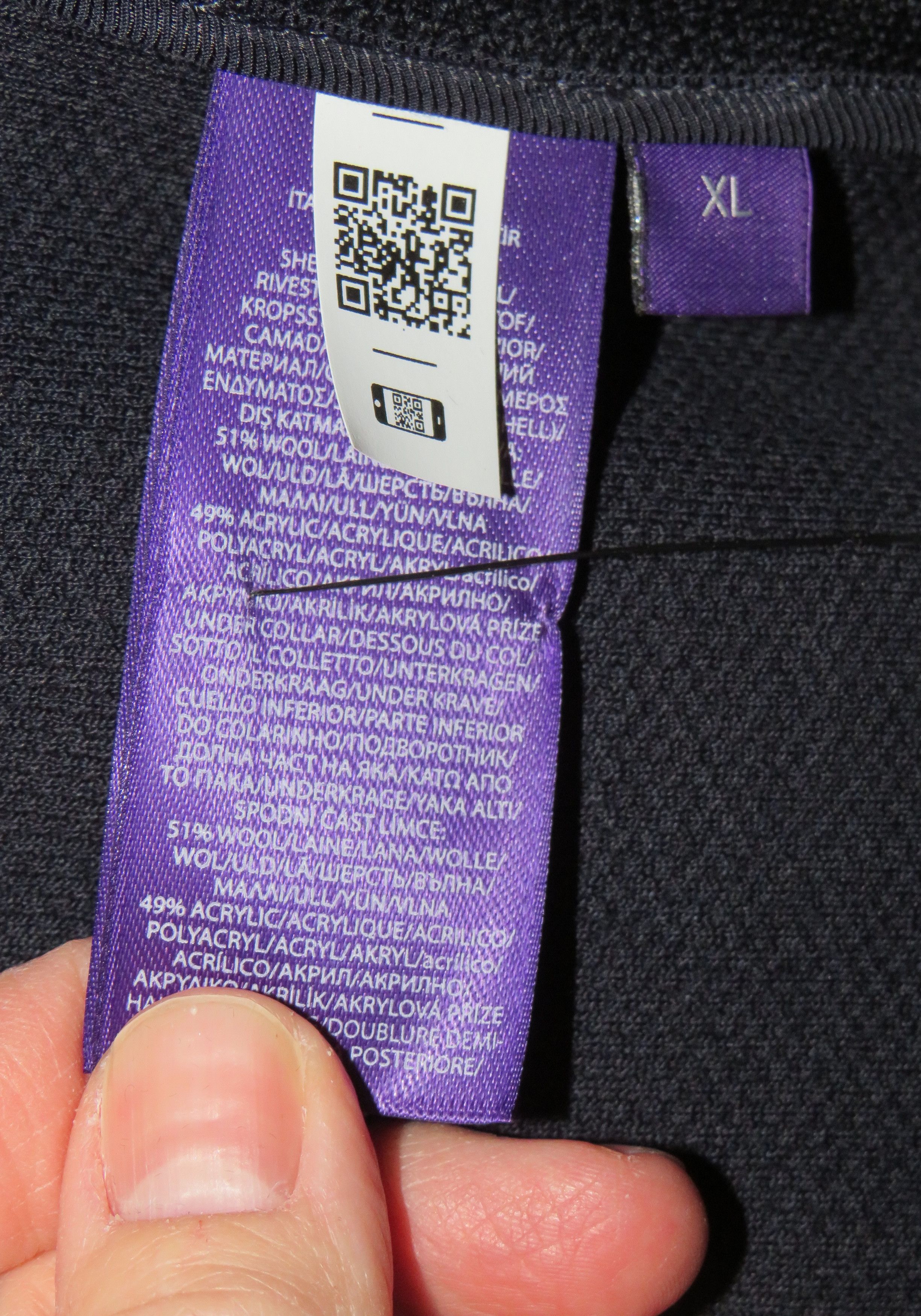 Ralph Lauren Purple Label Hand Tailored Wool Blend Navy Blue Jacket XL Size US XL / EU 56 / 4 - 13 Thumbnail