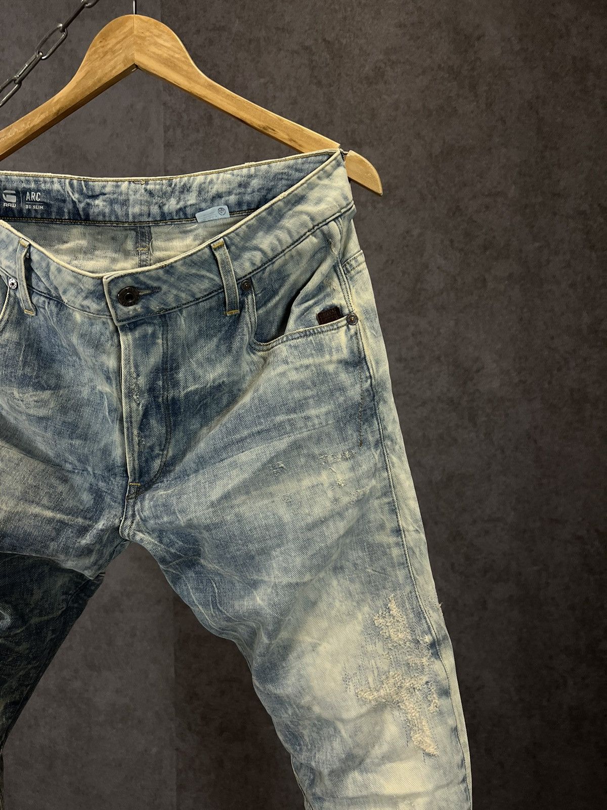 G-Star G Star Raw 3D distressed denim jeans Size US 32 / EU 48 - 2 Thumbnail