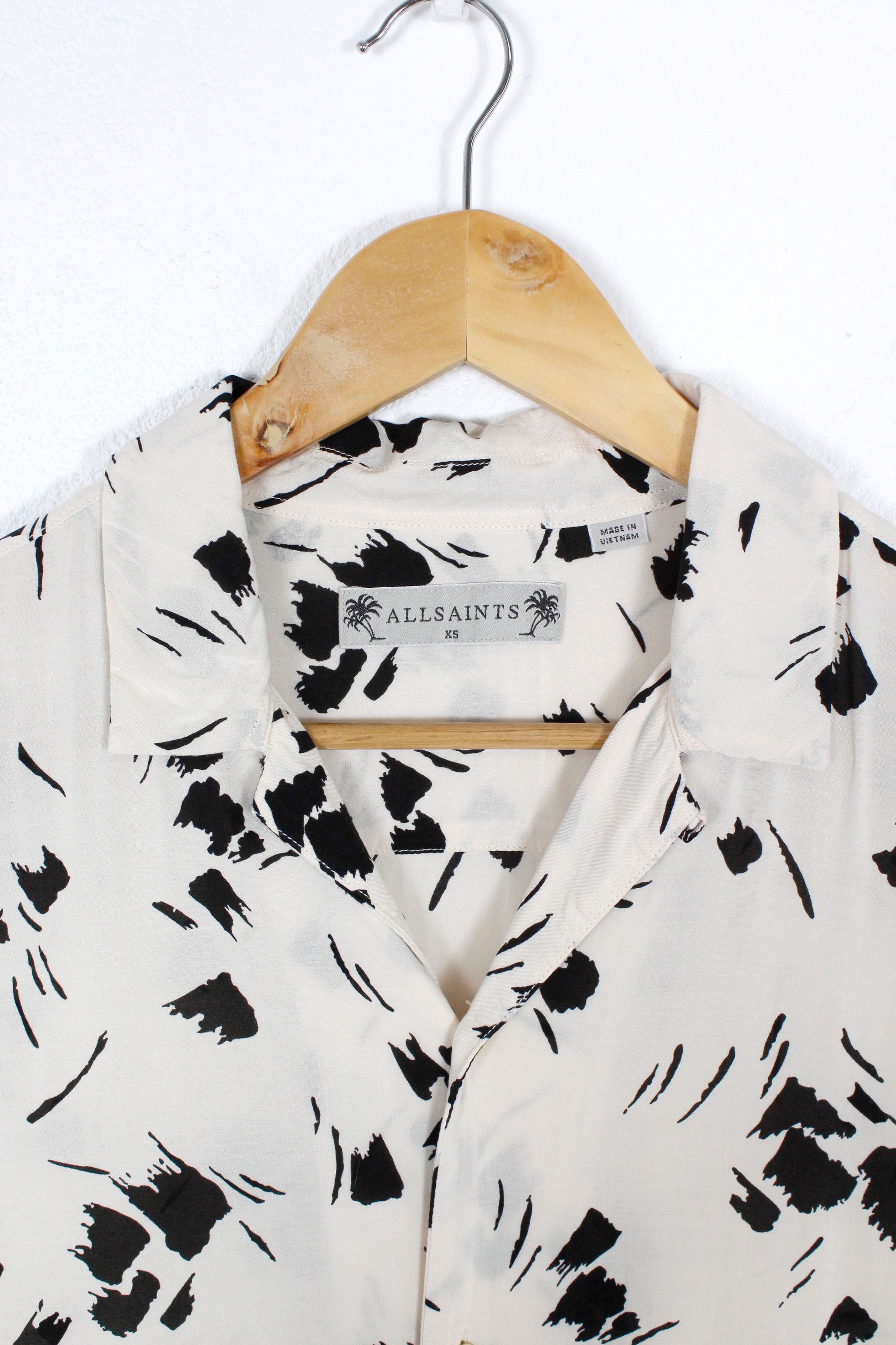 Allsaints Allsaints Borealis Japanese Viscose Open Collar Shirt Size US XS / EU 42 / 0 - 2 Thumbnail