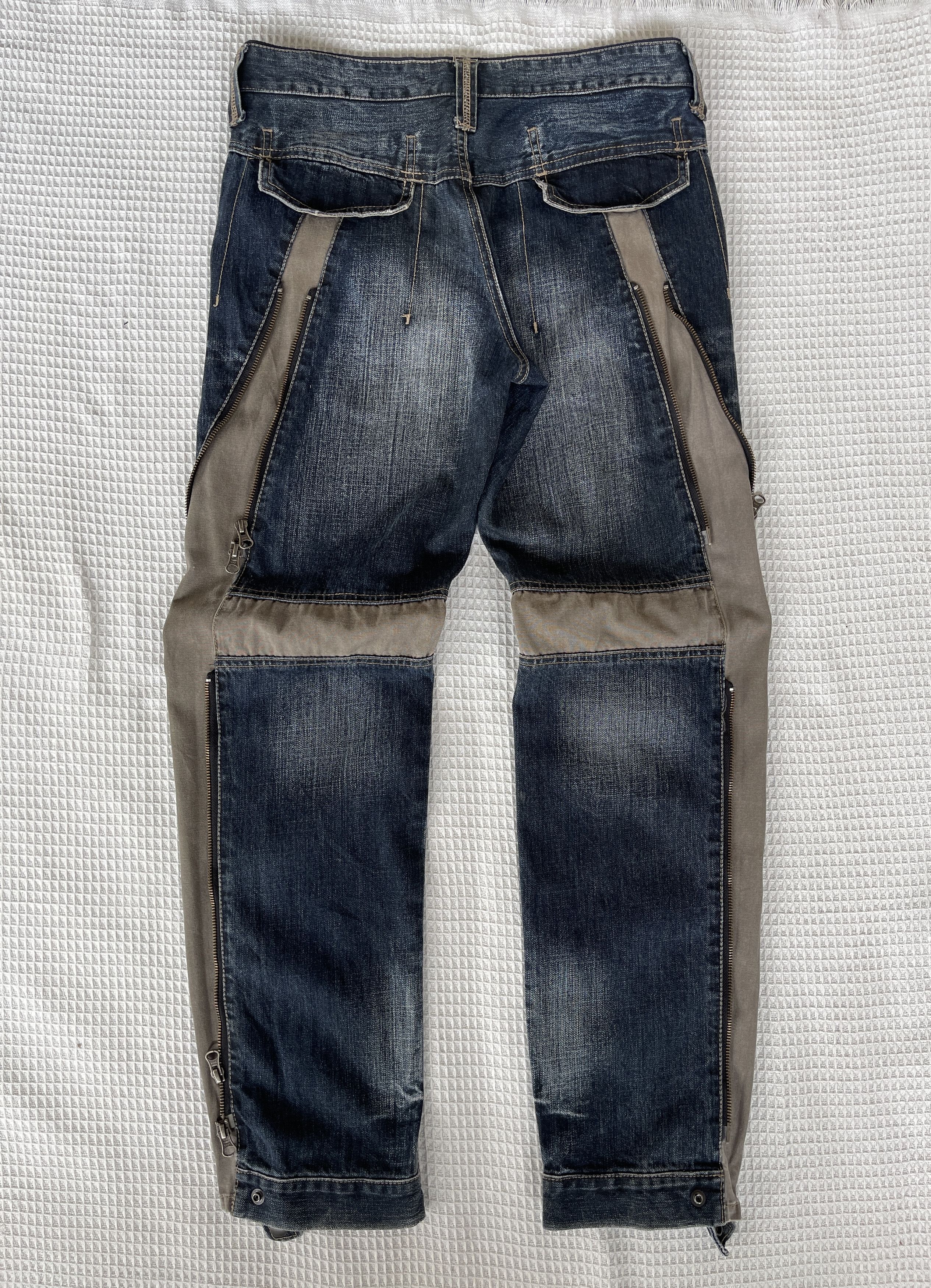 PPFM ’90s🔥PPFM🔥Bondage Hybrid Cargo Pants Zipper Clad Size US 33 - 2 Thumbnail